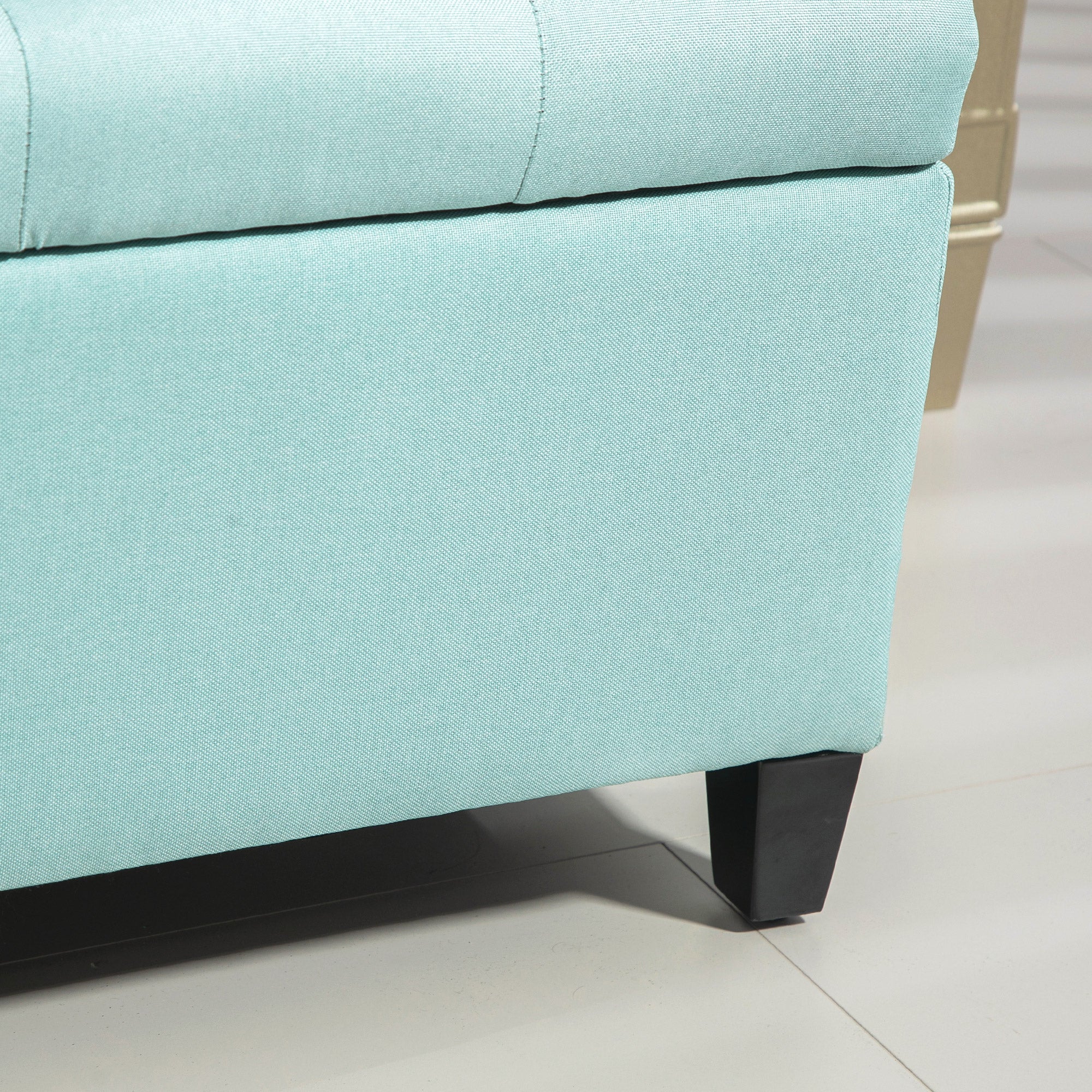Logidon Groen Gestoffeerde Bank Met Opbergruimte Fluweellook 100x40x44 cm