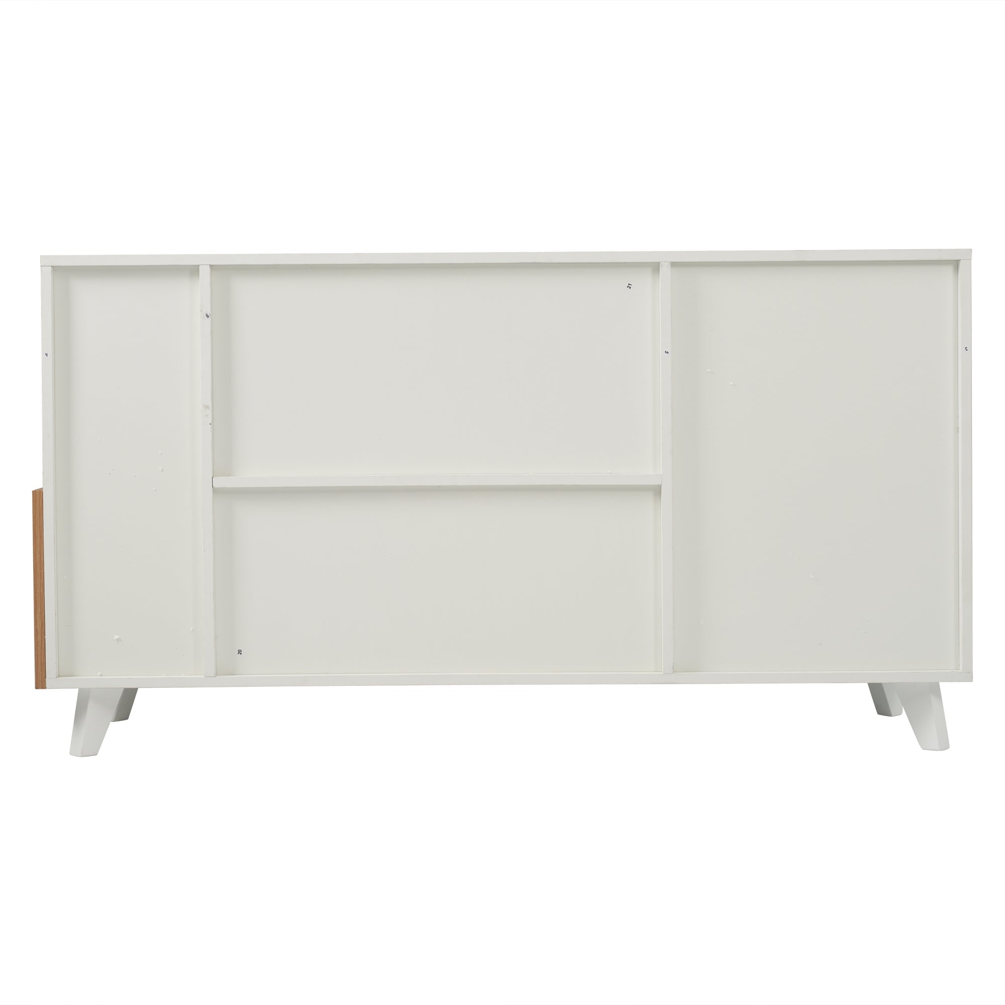 Logidon dressoir hoogglans wit 130x40x70 cm met opbergruimte
