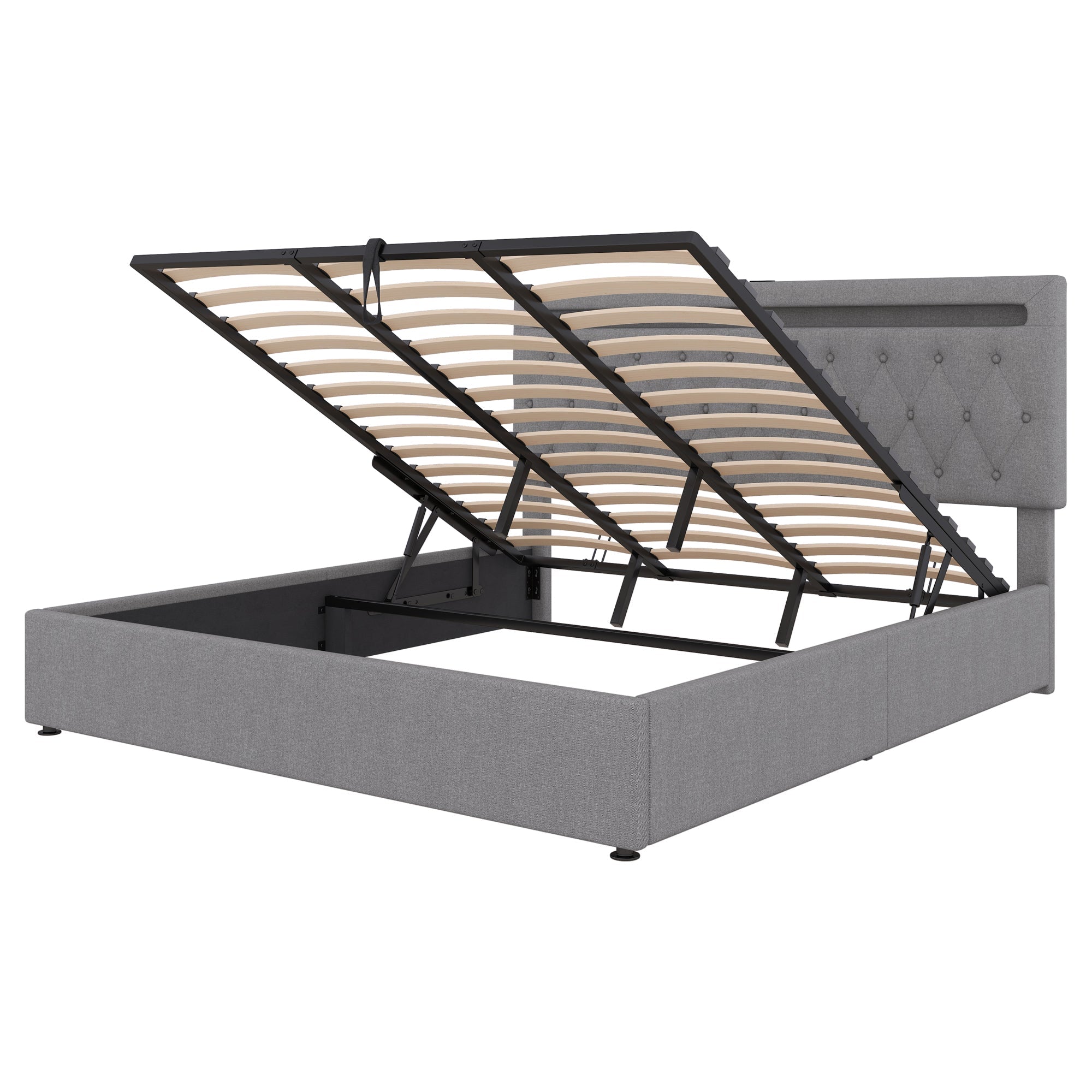 Logidon 180x200cm vlakbed met hydraulisch hefmechanisme LED