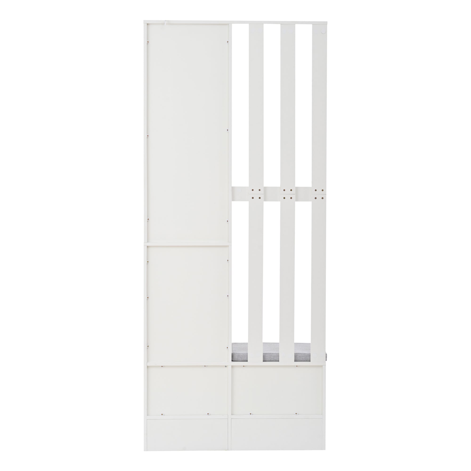 Logidon compacte kledingkast 85x33,5x200 cm wit 2 kasten