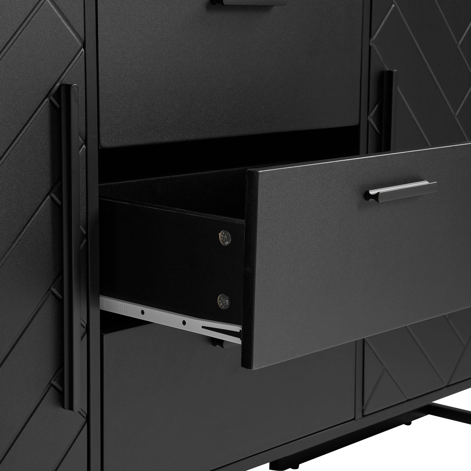 Logidon dressoir met visgraatmotief, 2 deuren en 3 lades