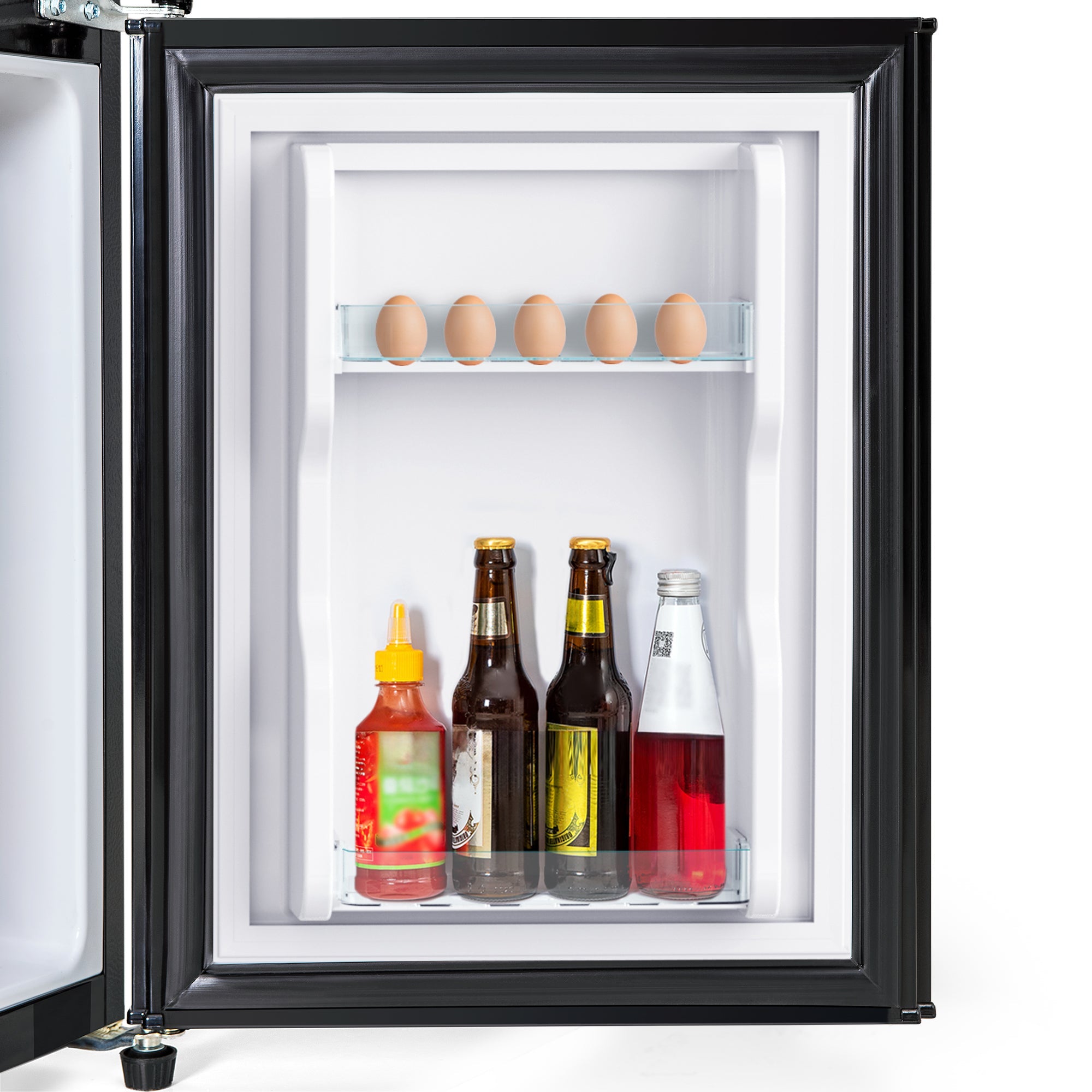 Logidon koel-vriescombinatie dubbele deur 86,8 cm hoog premium zwart