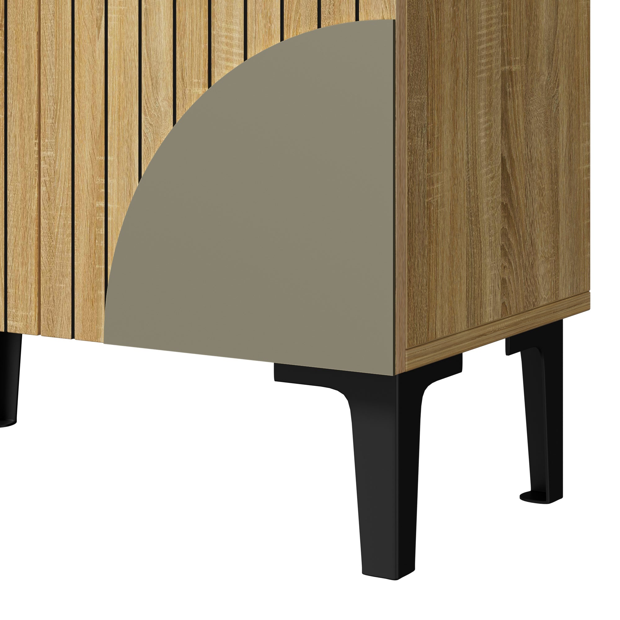 Logidon moderne schoenenkast van natuurlijk hout, ruimtebesparende organizer