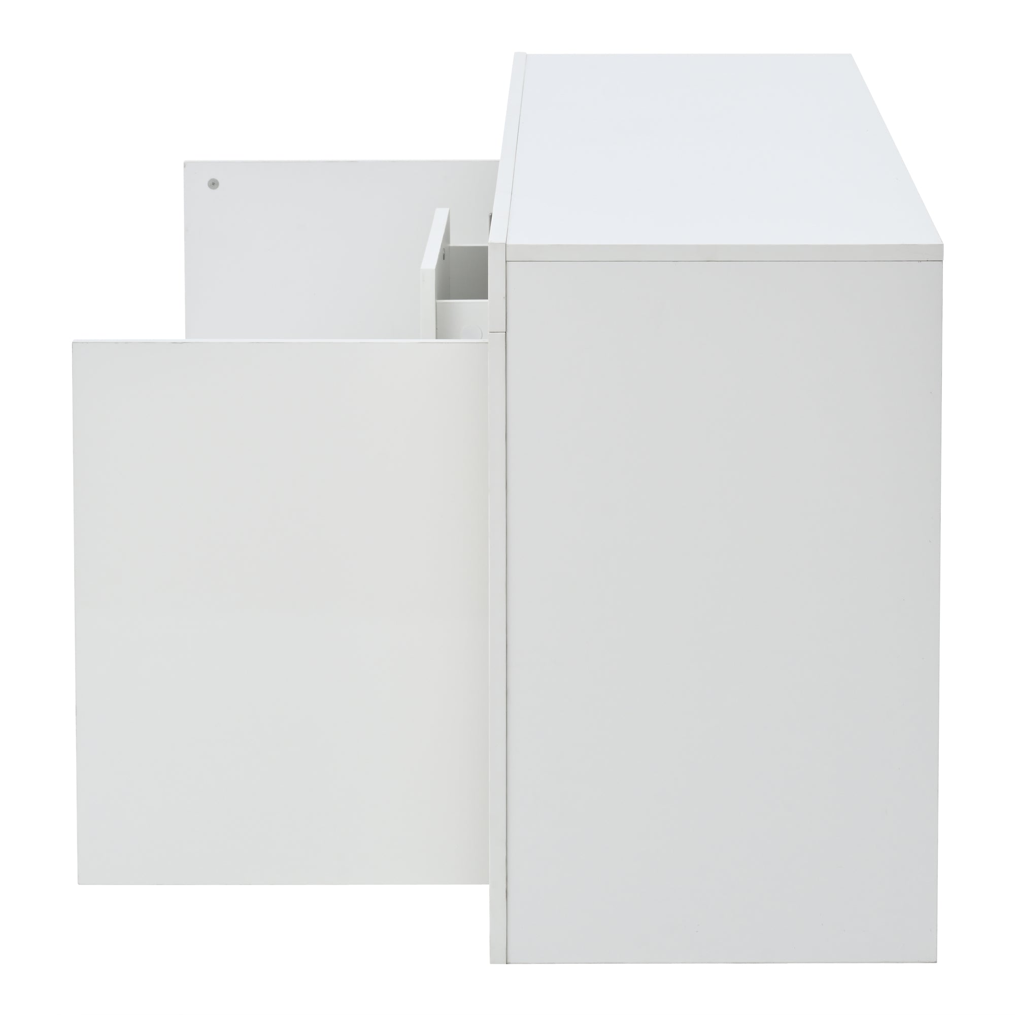 Logidon wit hoogglans dressoir 140x40x65 cm met LED verlichting