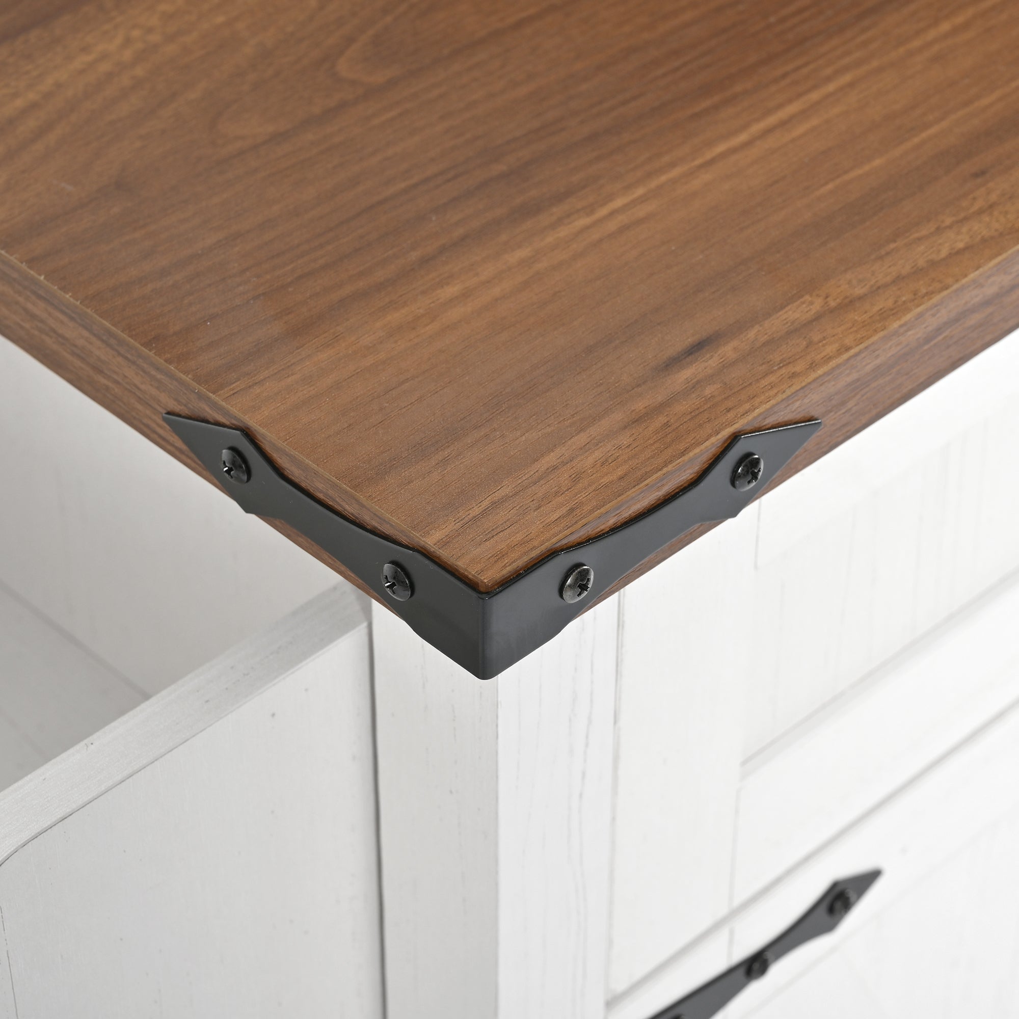 Logidon Kitchen Island With Extendable Worksheet Beige On Wheels