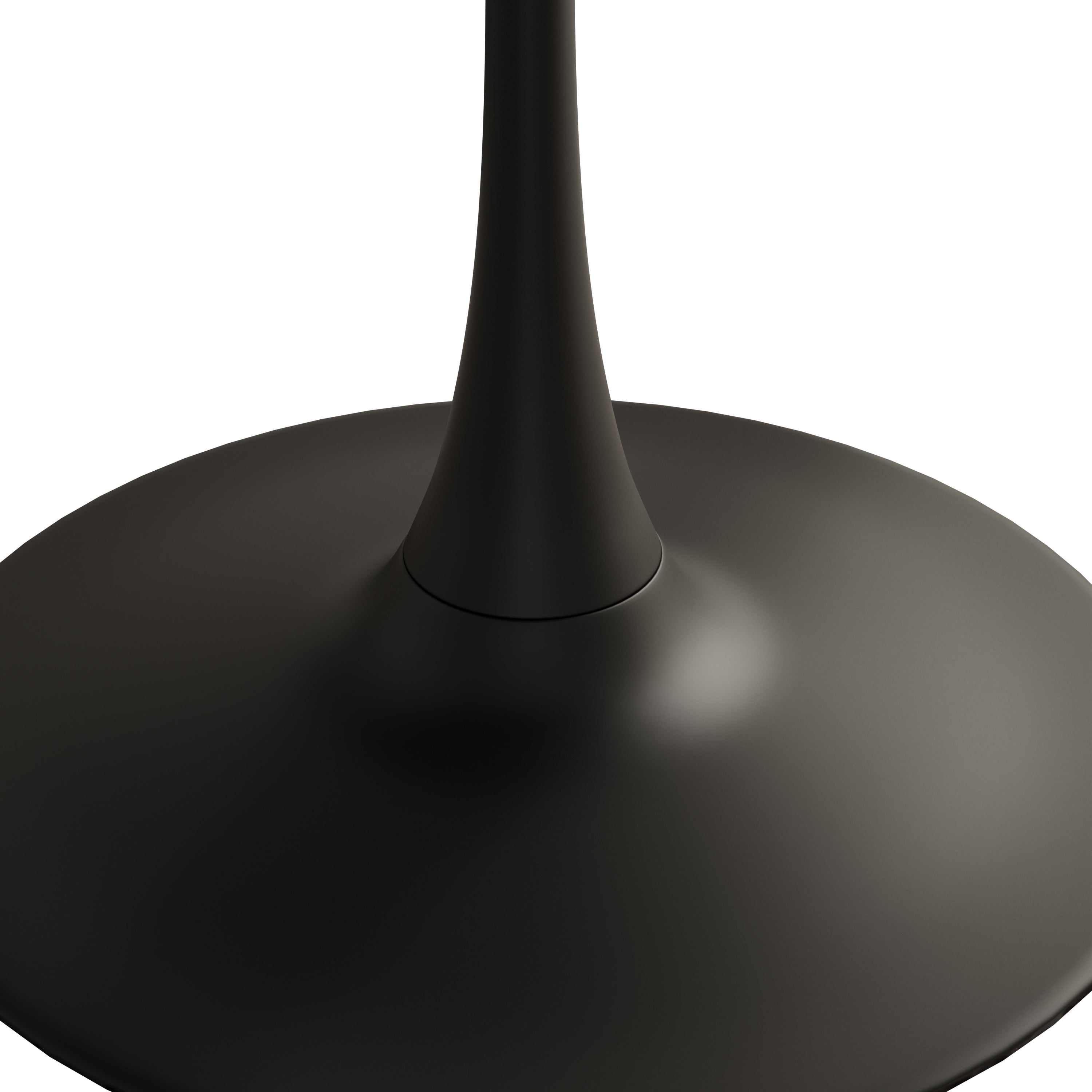 Logidon ronde eettafel 120 cm zwart houtlook metalen onderstel