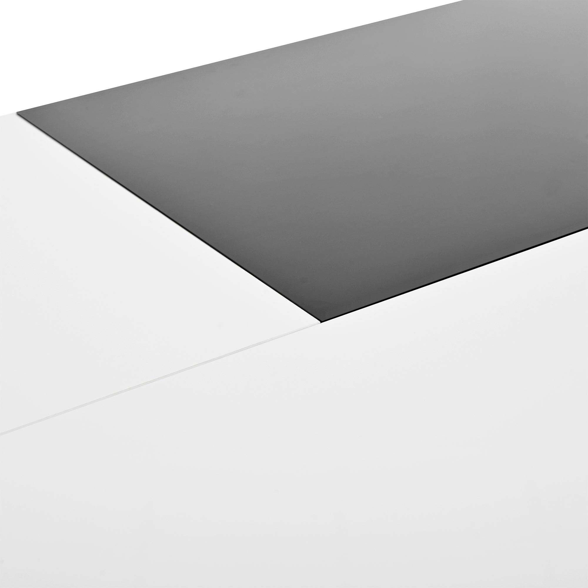 Logidon hoogglans salontafel met LED verlichting uitschuifbaar 80x50 wit