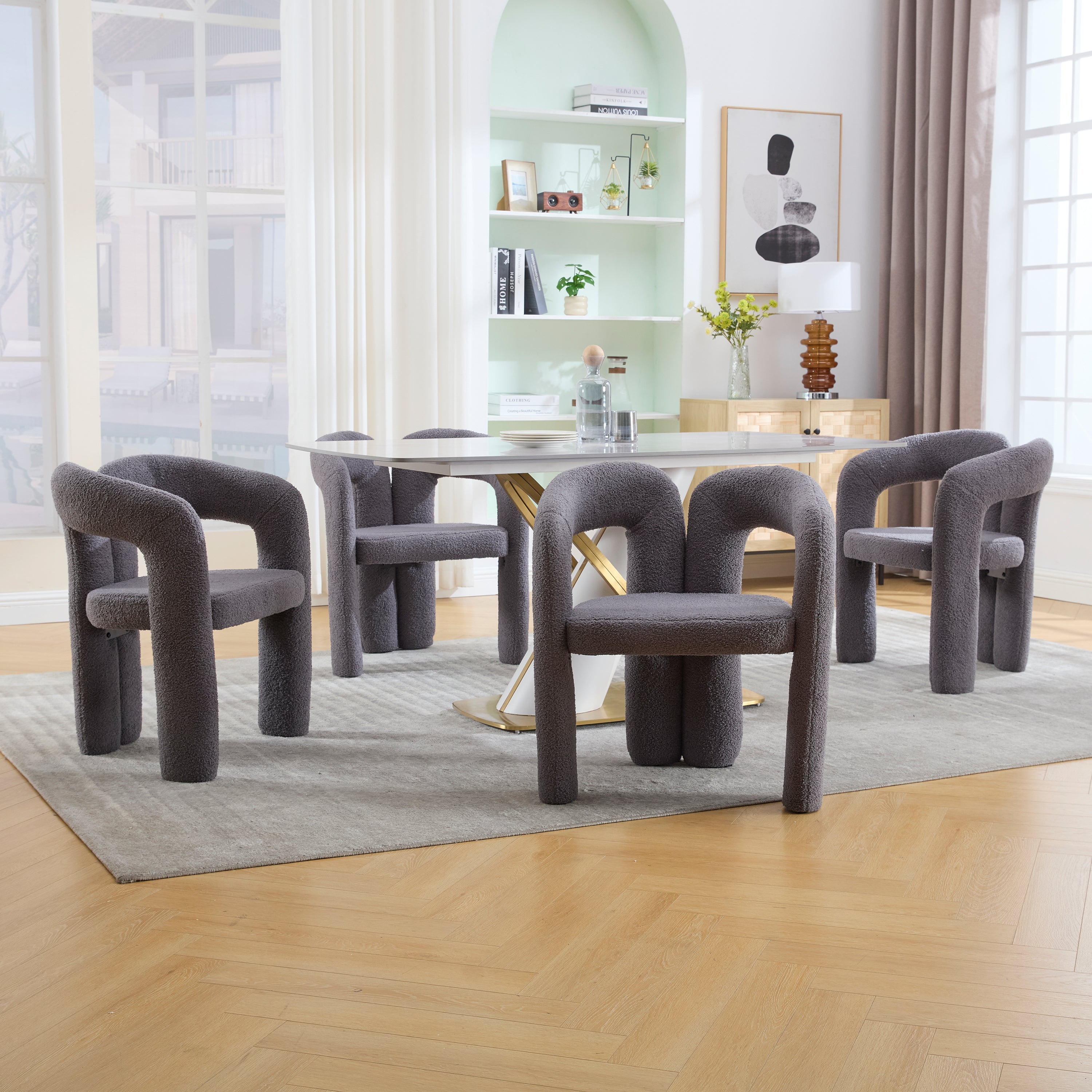 Logidon Premium Teddystoel met Ergonomische Rugleuning