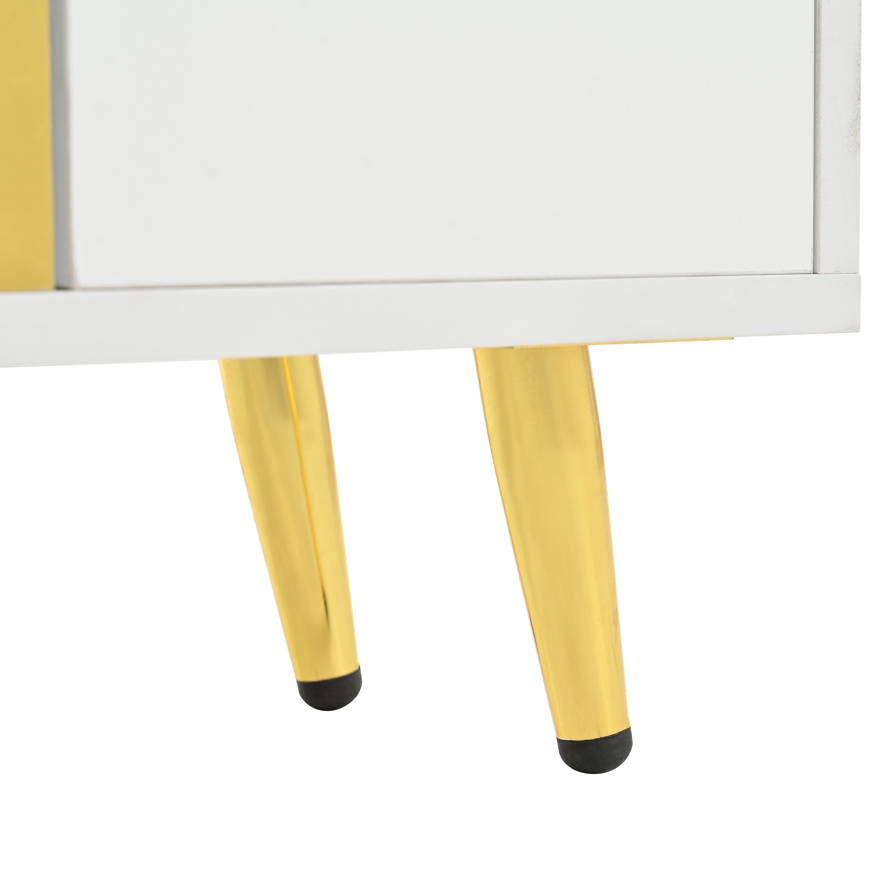 Logidon Moderne Schoenenkast Wit met Hoogglans Front en LED Licht 80x25x96 Cm