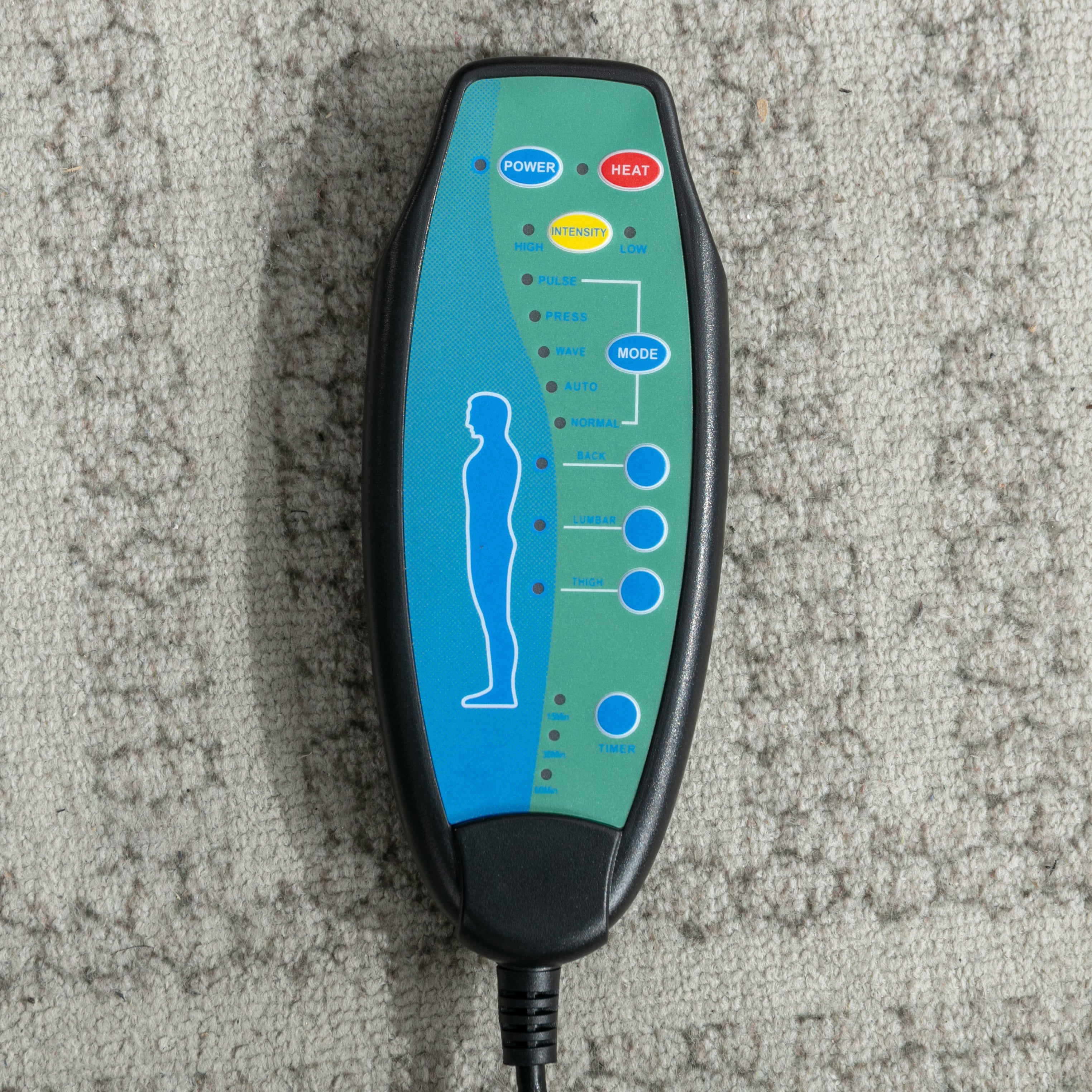 Logidon PU kunstleer massage relaxstoel met voetenbank bruin