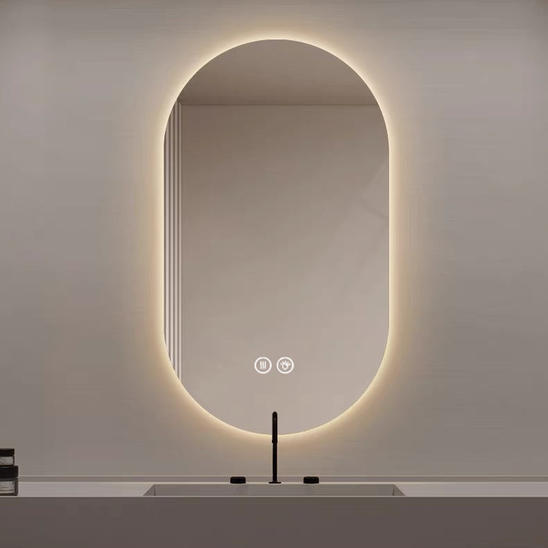 Logidon LED badkamerspiegel 60x90 cm Smart Touch anticondens zilver