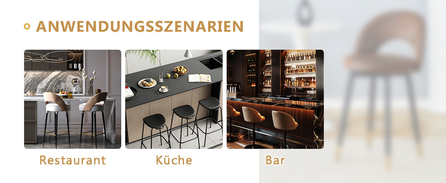 Logidon 360° draaibare barstoel bruin technologie stof set van 2