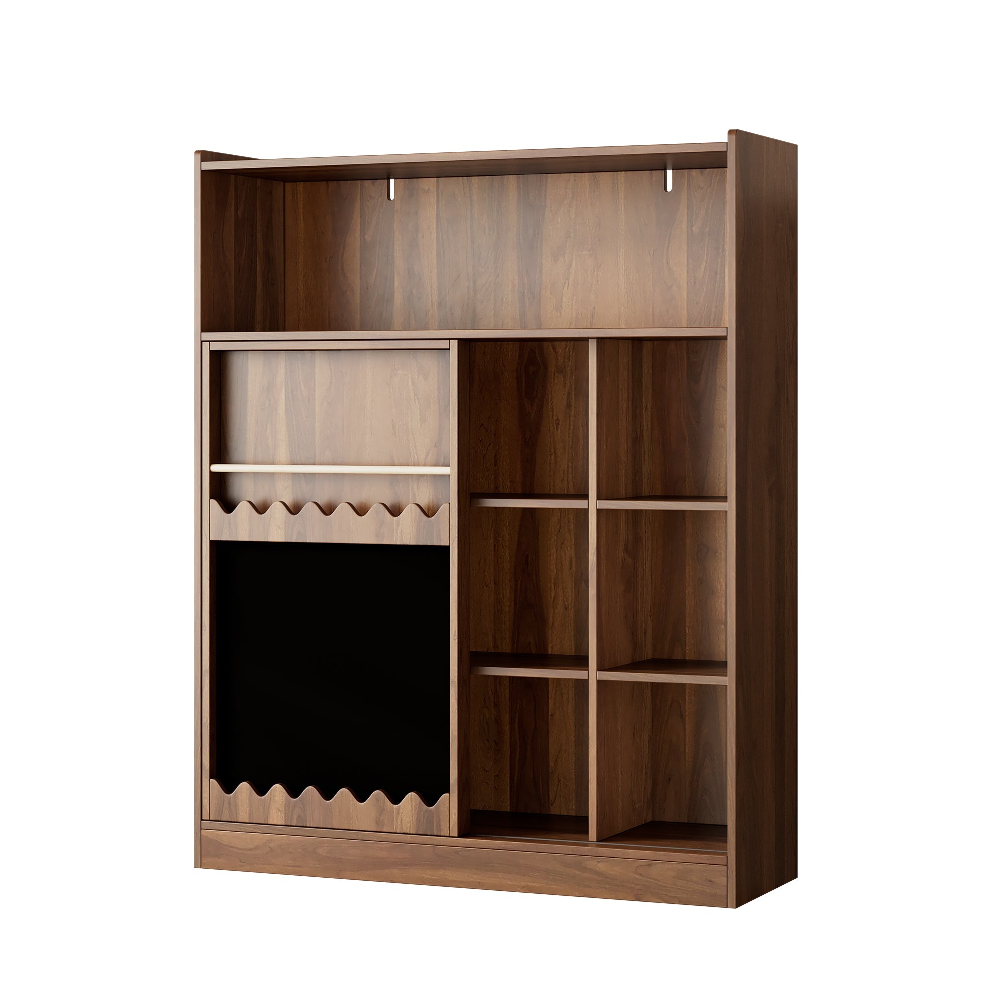 Logidon boekenkast met plank 120 x 38,5 x 151,5 cm walnoot
