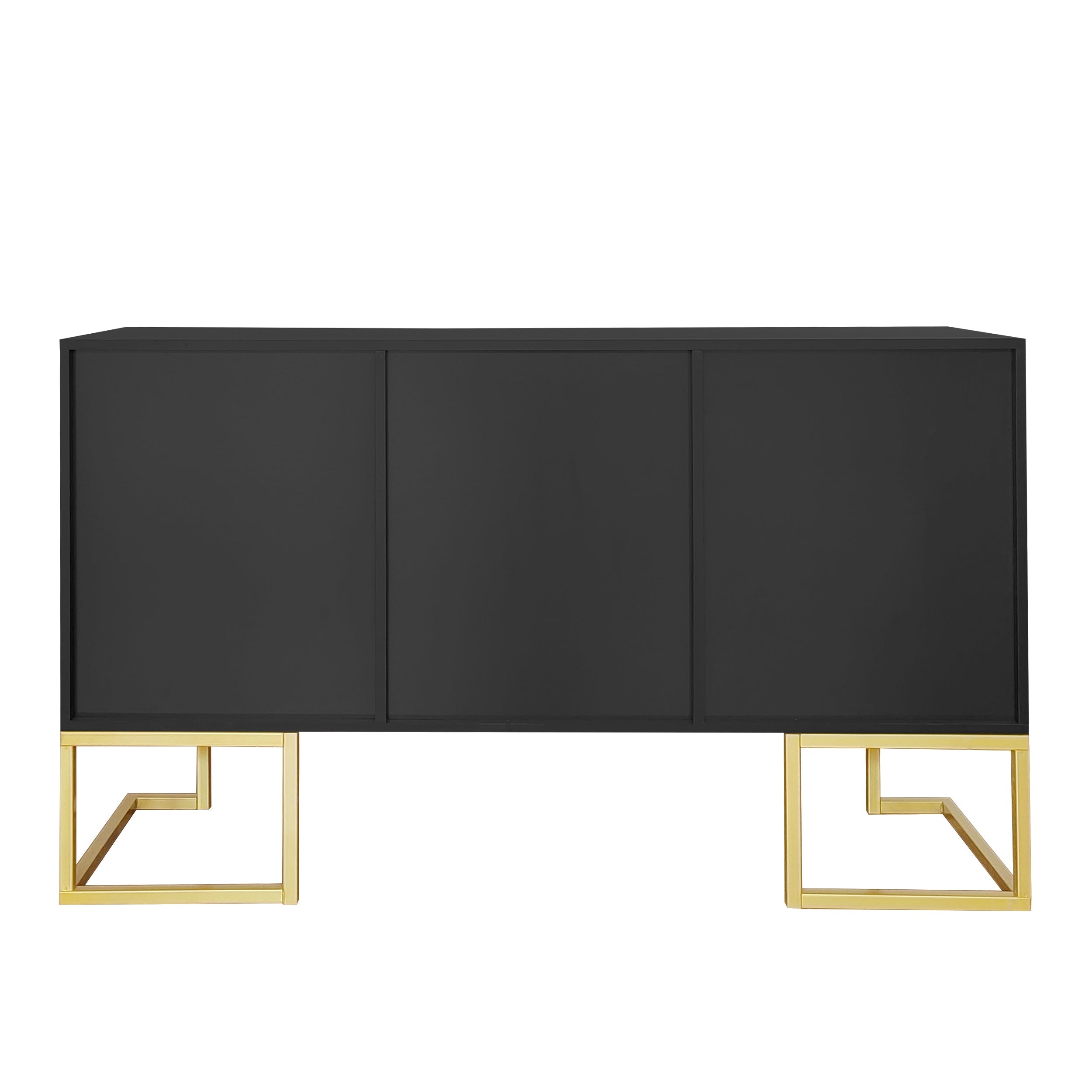 Logidon Dressoir 3 Deurs Zwart Met Verstelbare Planken