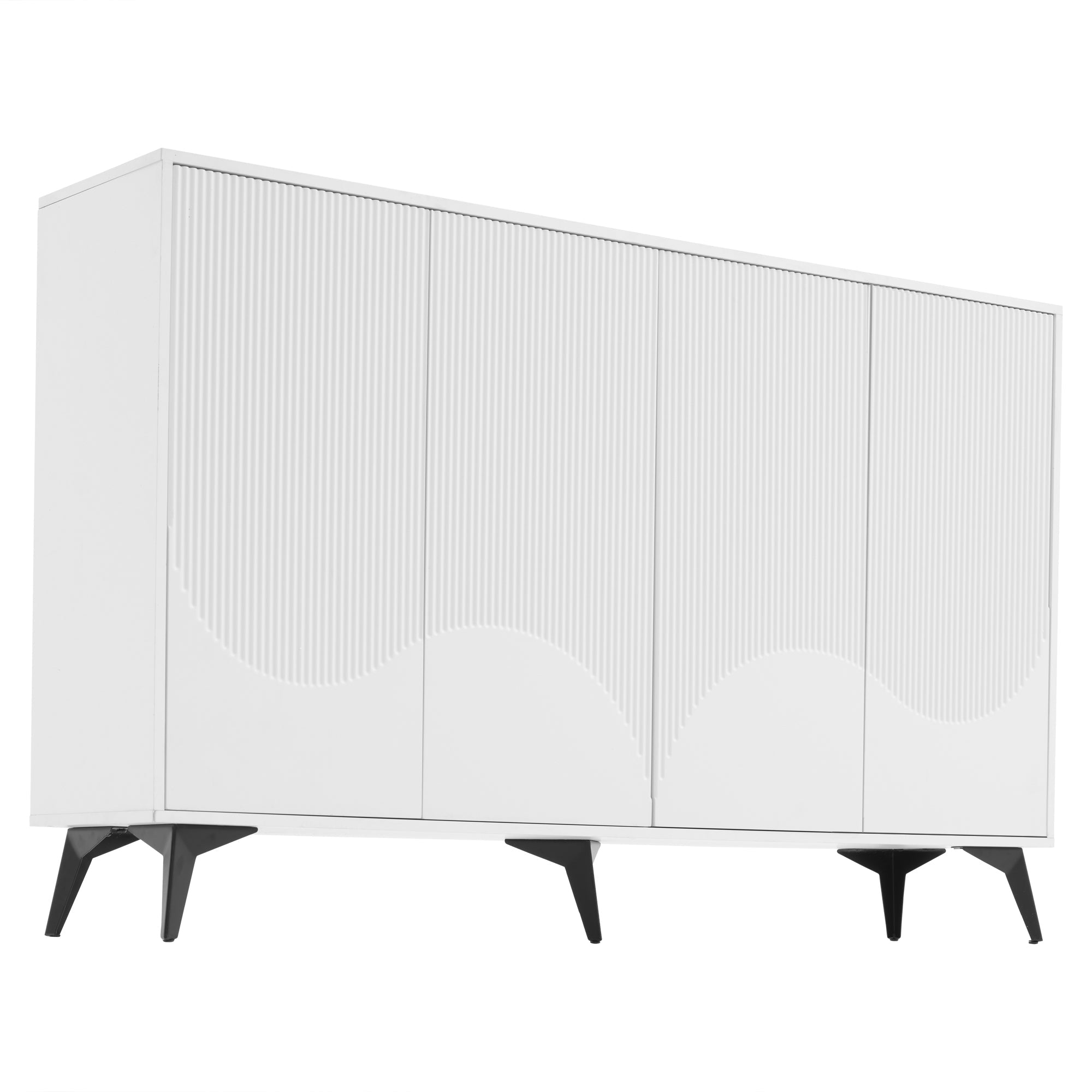 Logidon Wit Dressoir, 160 cm breed, verstelbare planken
