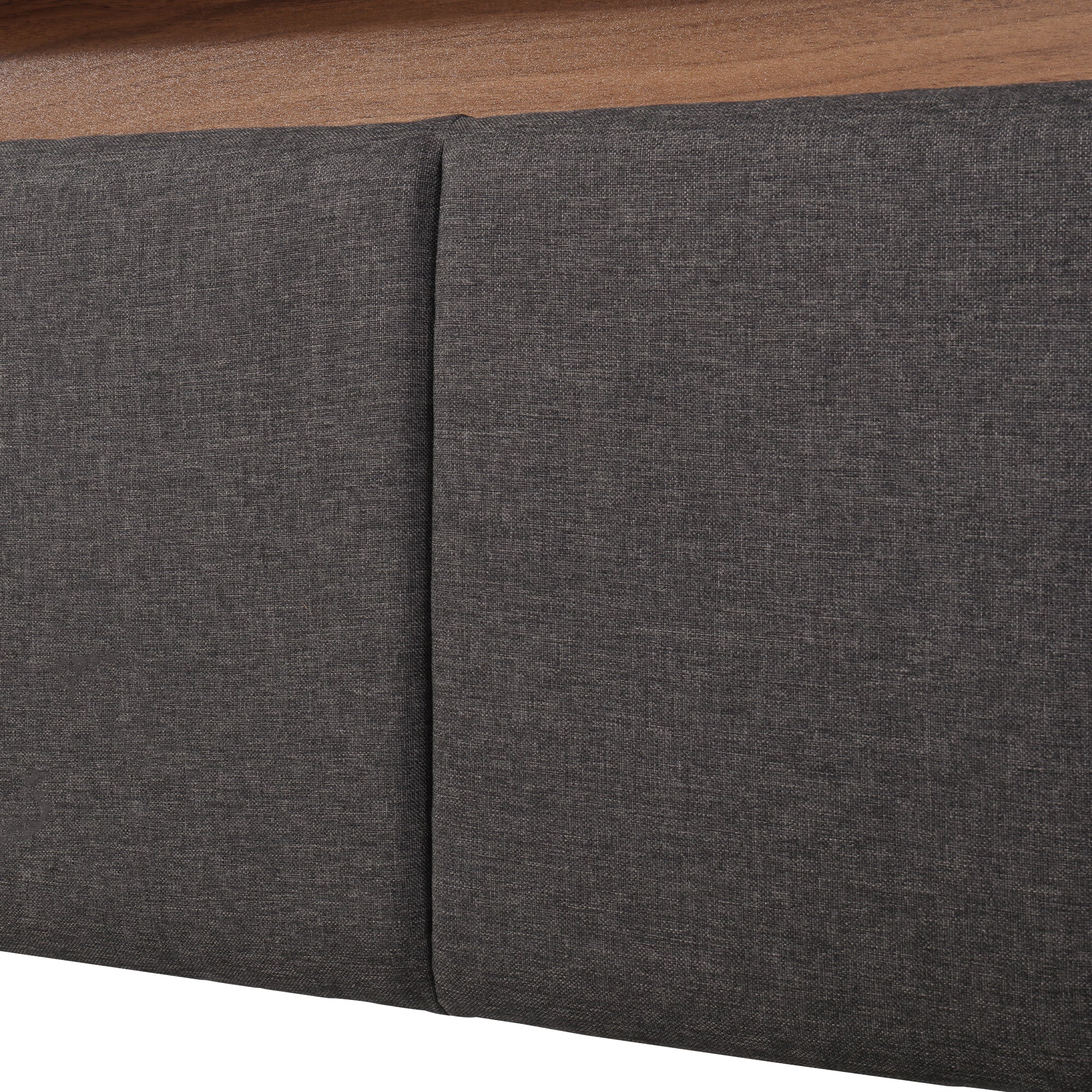Logidon gestoffeerd bed met LED-verlichting en opbergruimte 160x200 grijs