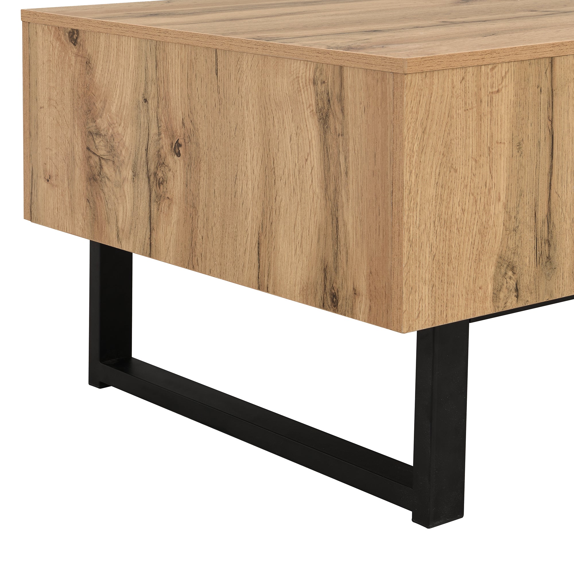Logidon Salontafel met verschuifbare opbergruimte 155x55x22 cm