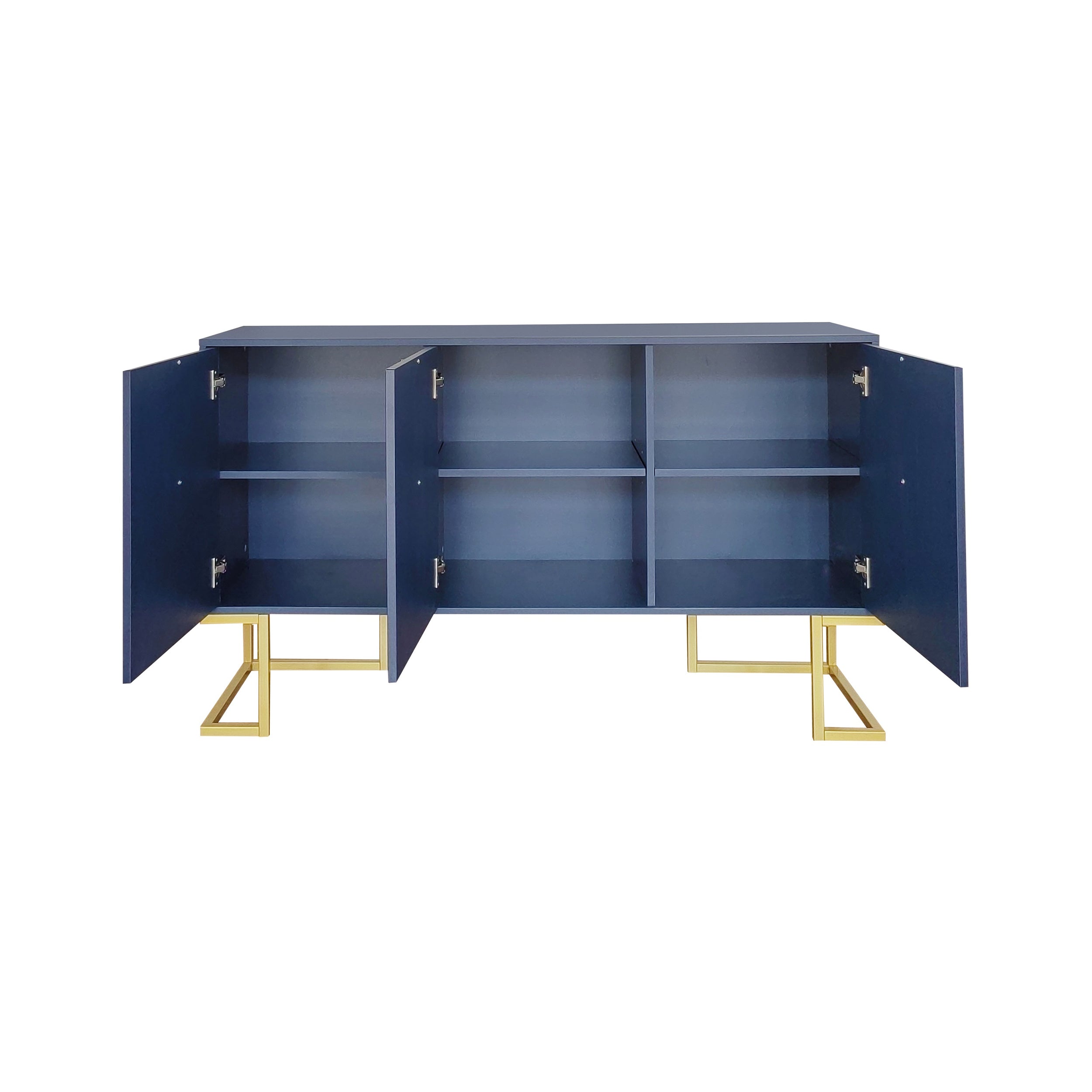 Logidon marineblauw dressoir met 3 deuren en verstelbare planken
