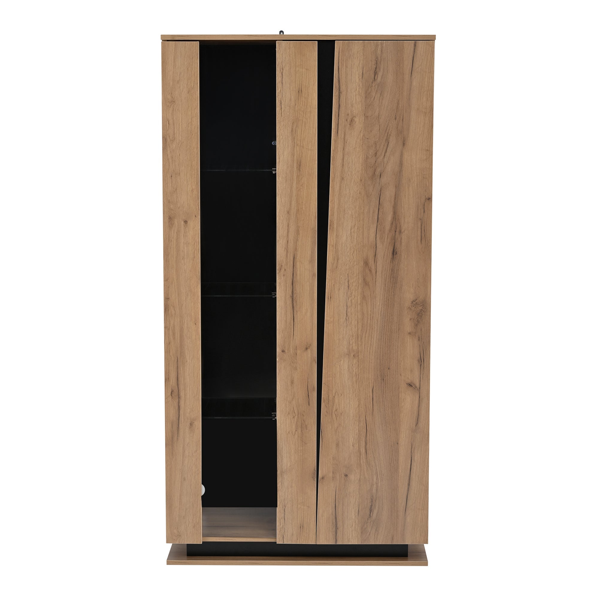 Logidon vitrinekast 80x35x160 cm met acryl deuren en 8 planken