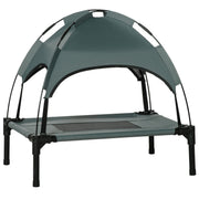 Logidon Hondenligstoel Outdoor Luifel Grijs 61x46x62 cm