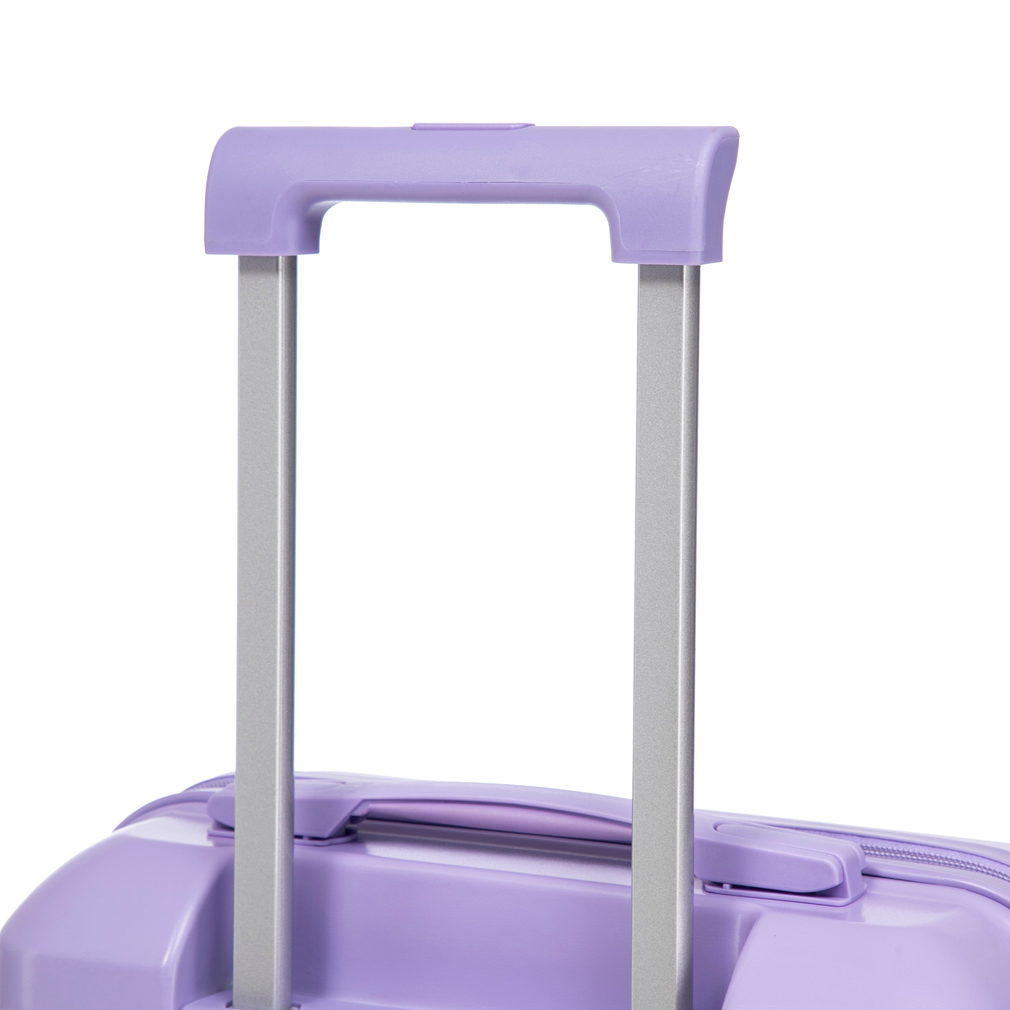 Logidon 2-delige ABS kofferset 19/14 inch spinner blauw paars