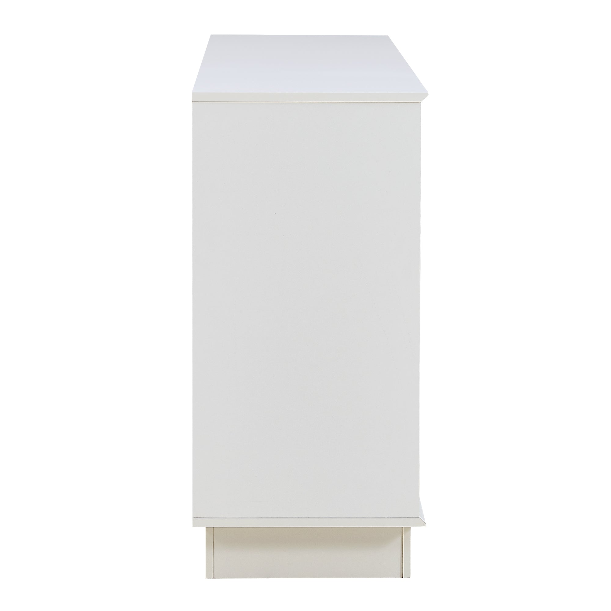 Logidon wit dressoir met gebogen deuren en 4 deurs opbergruimte