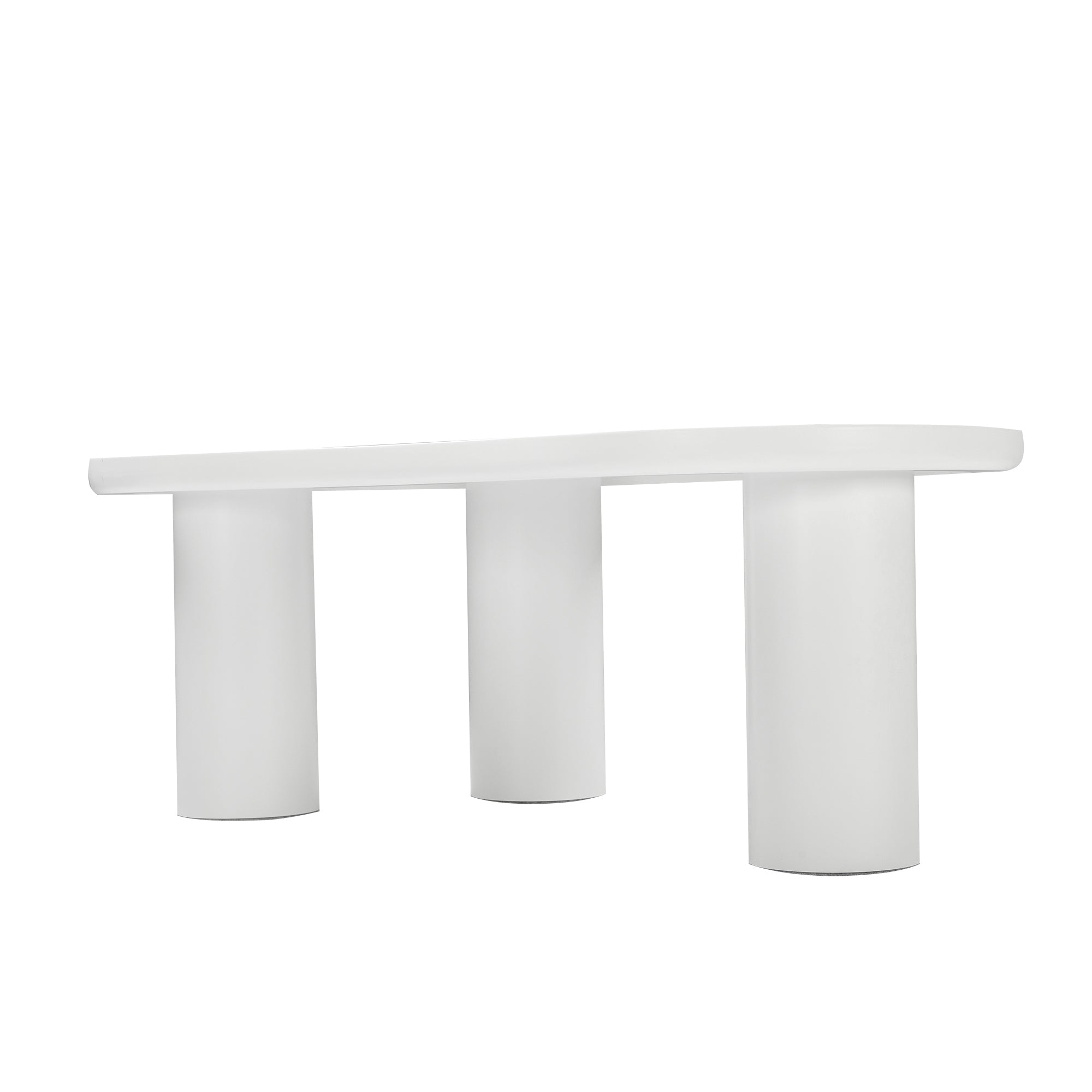 Logidon Wolkvorm salontafel wit MDF blad 107x66 cm