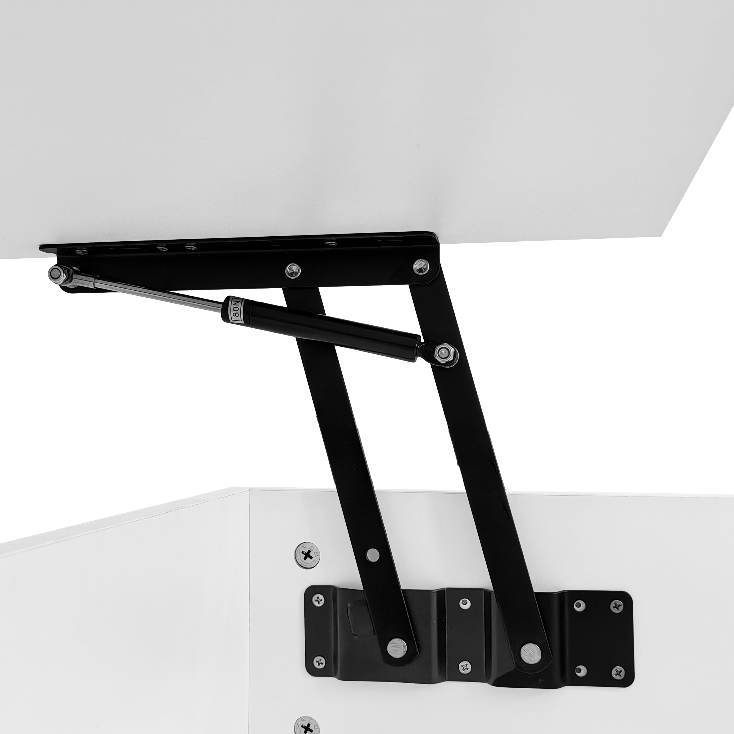 Logidon witte heftafel 100x50x45 met LED verlichting hydraulisch