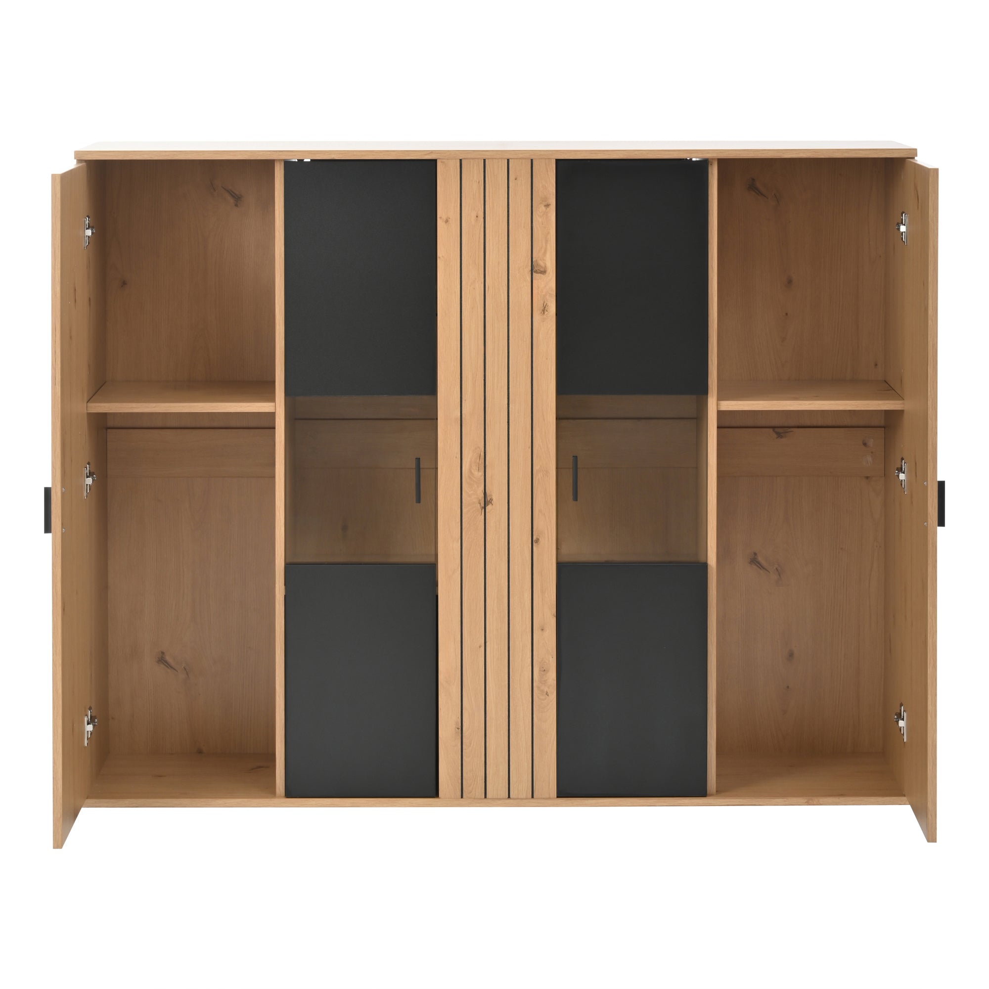 Logidon sideboard 140 x 35 x 113 cm Adjustable dividers 4 doors