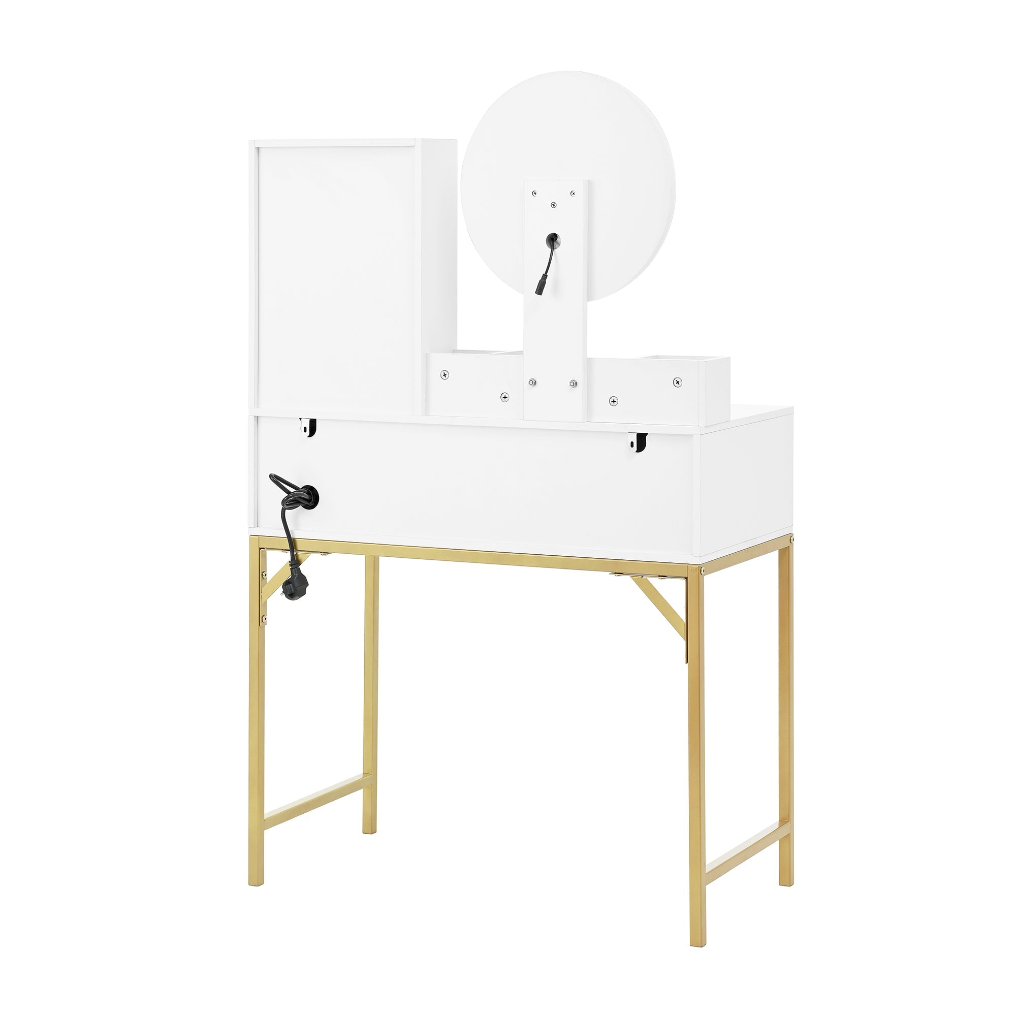 Logidon kaptafel met dimbare LED verlichting wit 80x40x134 cm