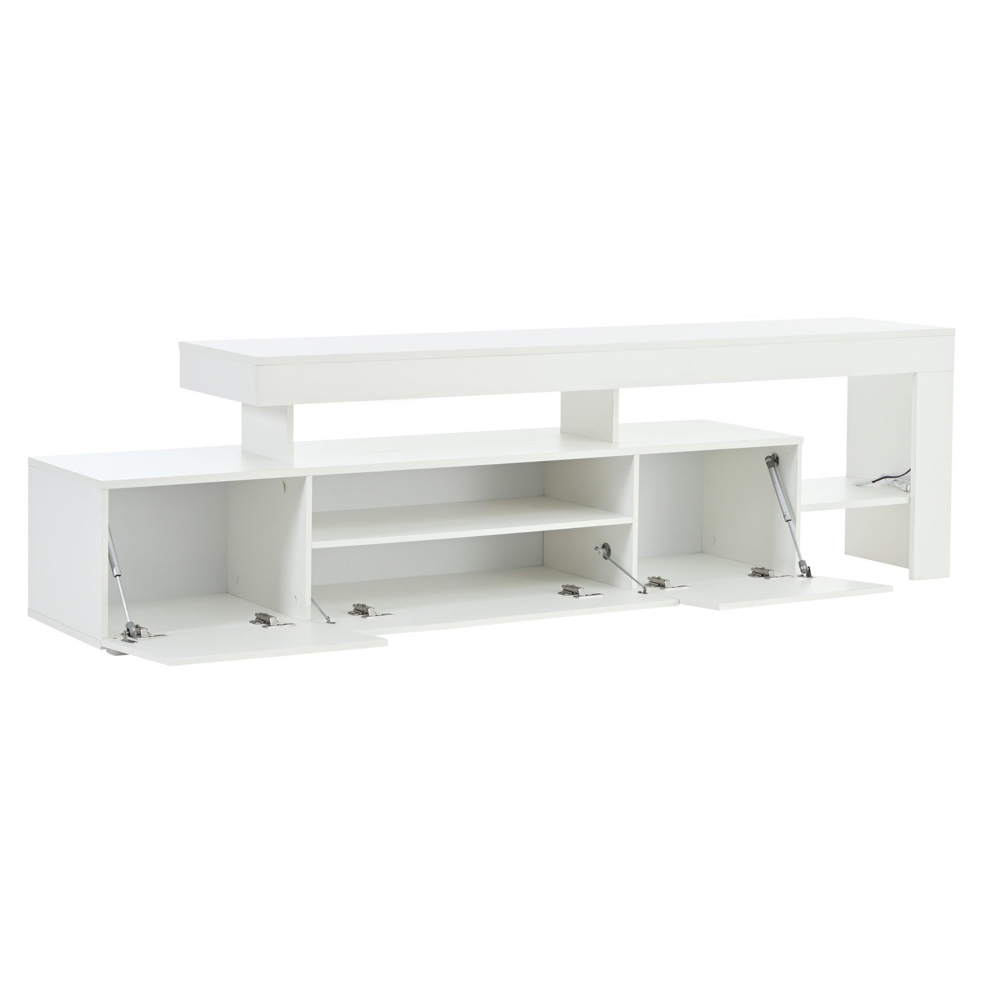 Logidon TV-meubel 192 x 37 x 53 cm witte hoogglans LED-verlichting