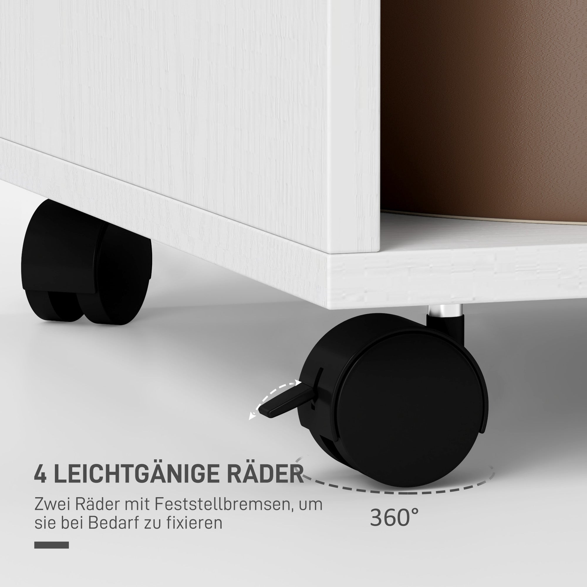 Logidon Mobile Wardrobe White 60x40x127 cm With Shelf And Wheels