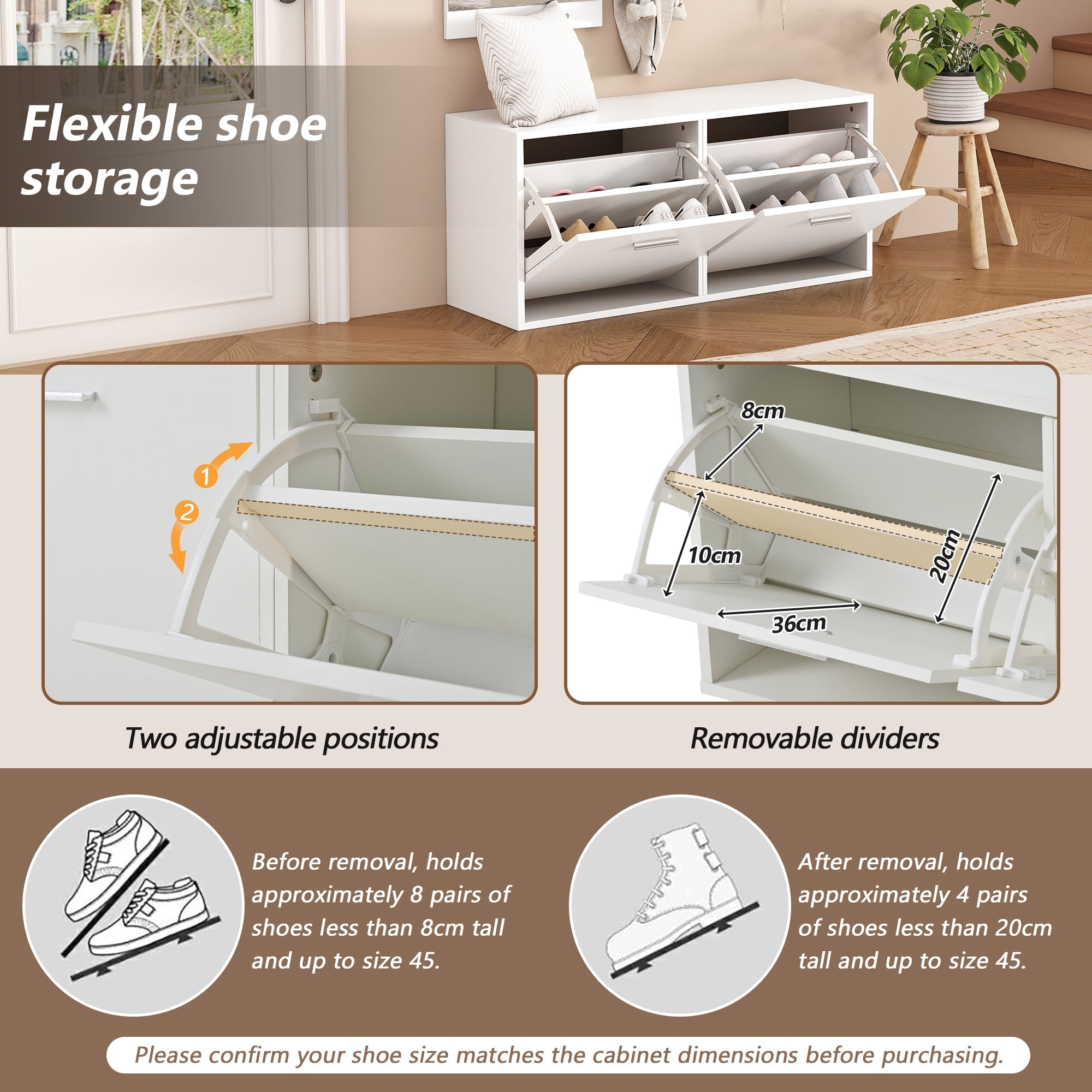 Logidon kledingkastset 4-delige spiegel schoenenkast wit 90x30x41,5 cm