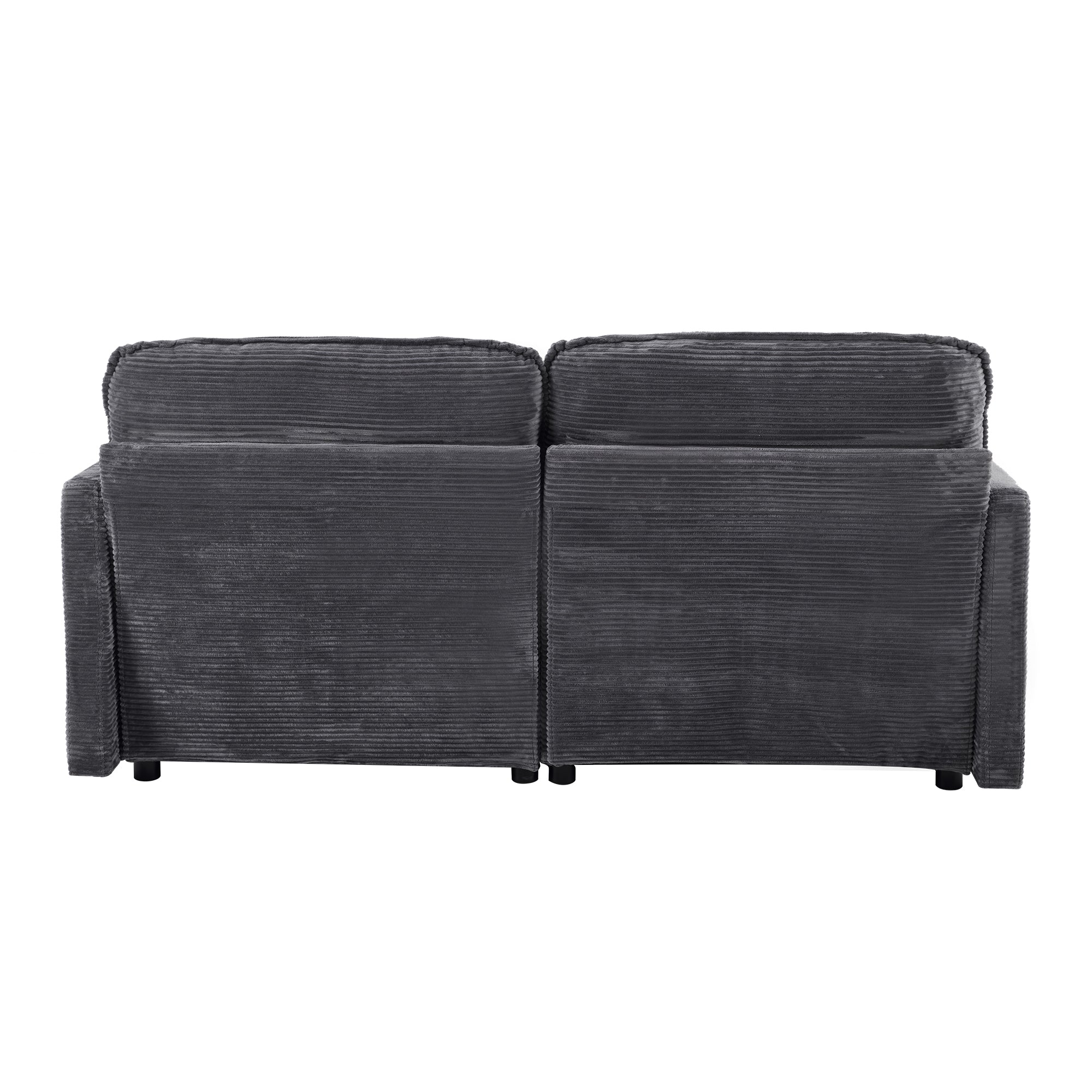 Logidon 2-zitsbank Grijs Modern Minimalistisch Houten Frame