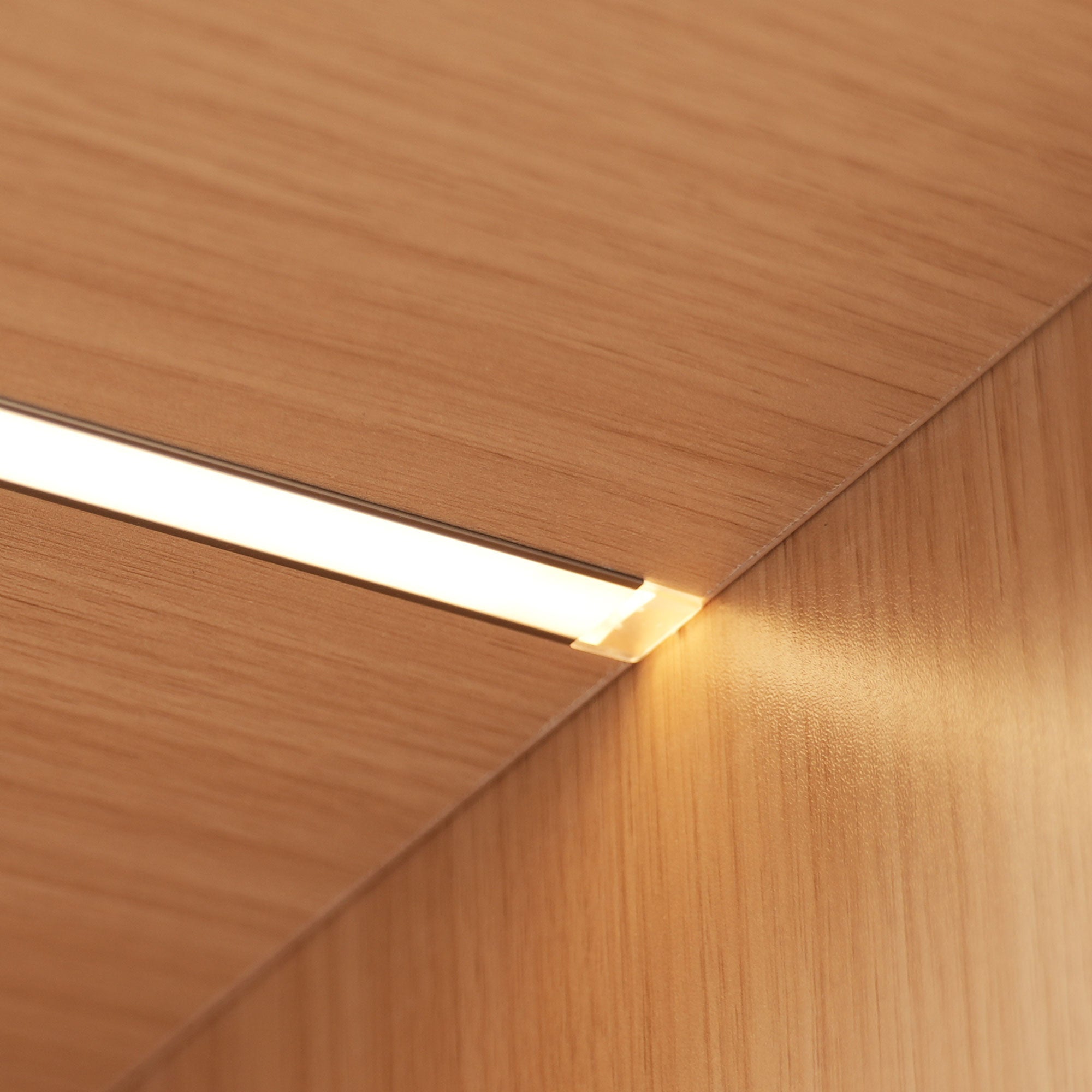 Logidon LED glazen vitrine 62 cm 35 cm 160 cm eiken hoekvitrine met deur