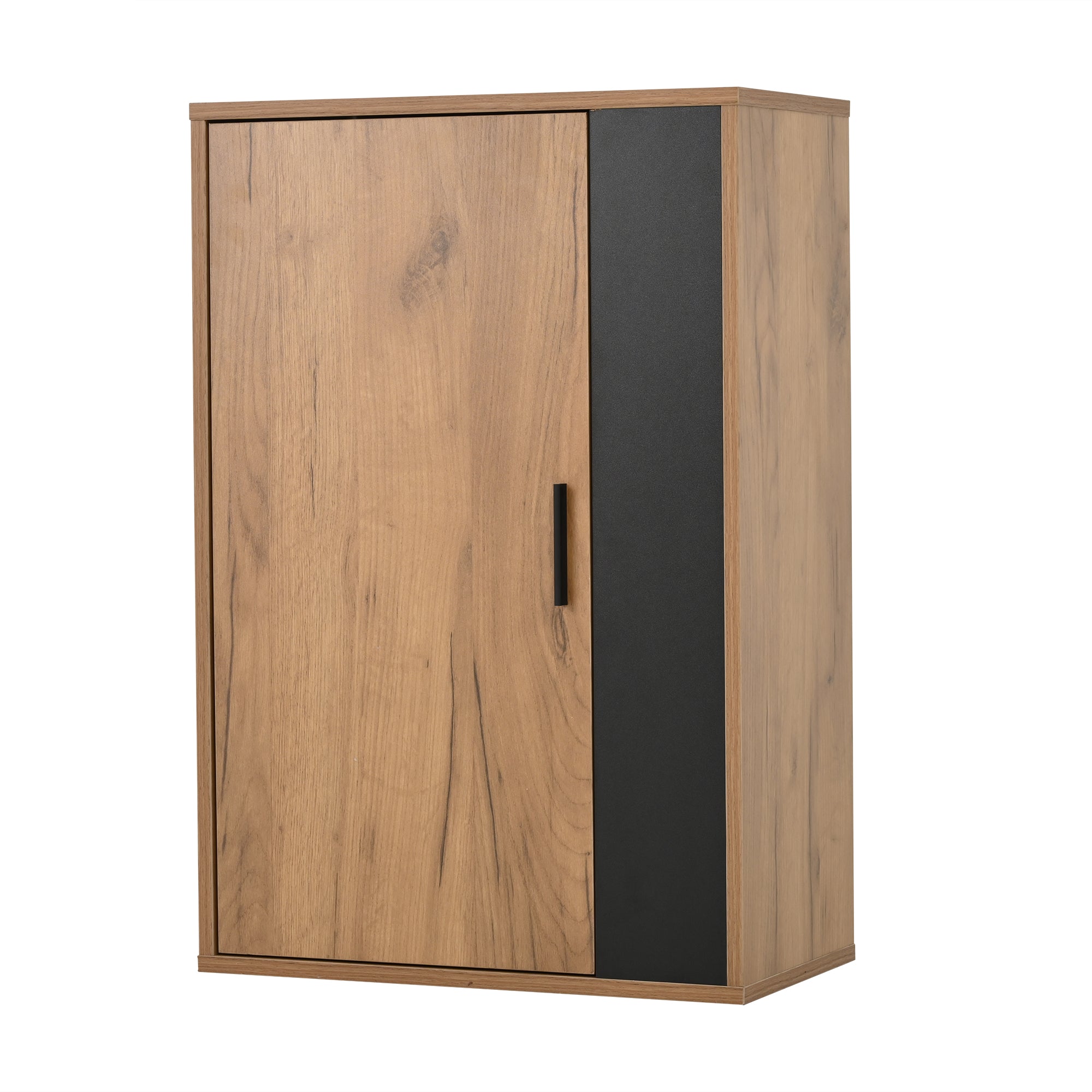 Logidon TV wandmeubelset 140 cm driedelig hout zwart