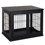 Logidon Hondenkennel met tafelblad 81x58,5x66 cm Zwart