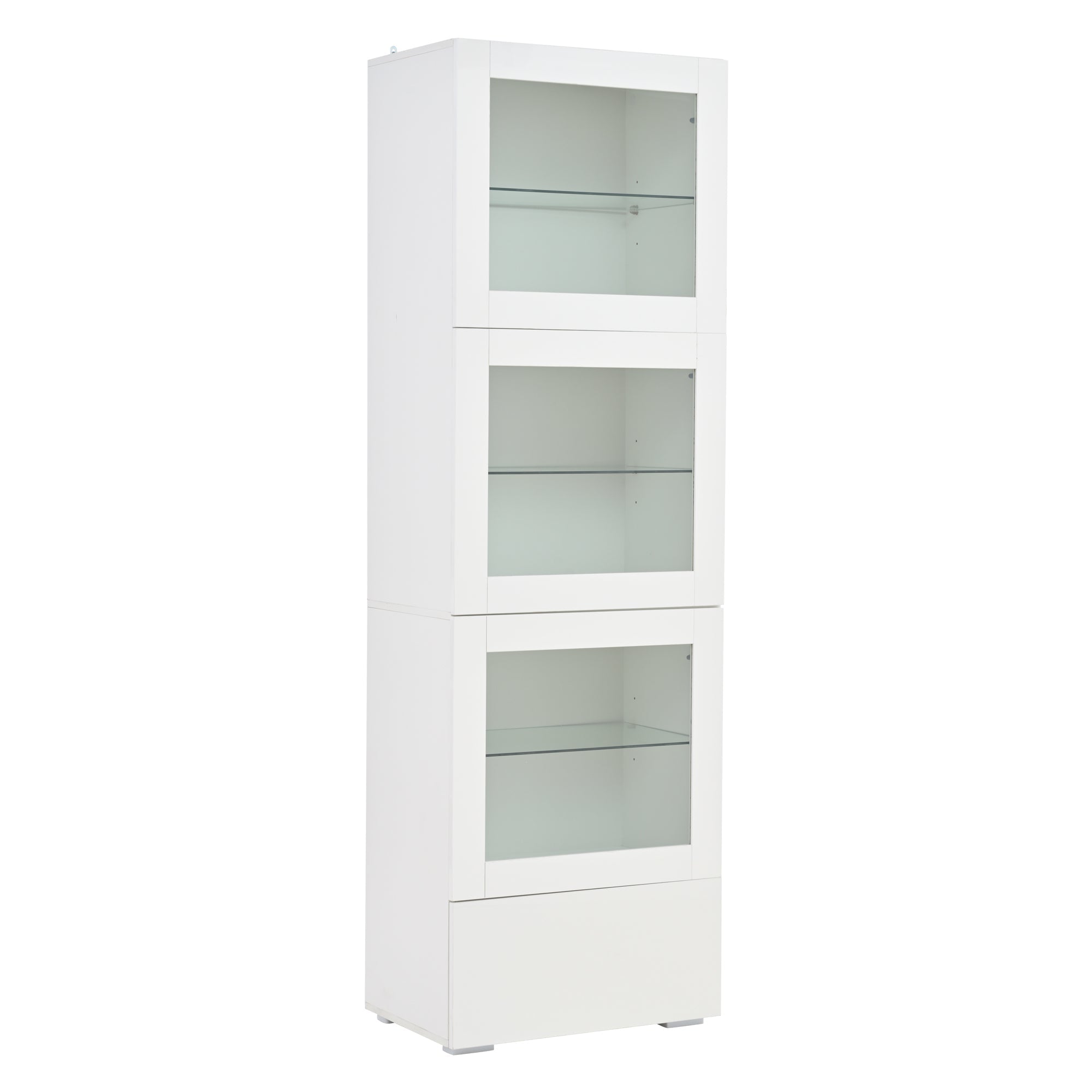 Logidon vitrine 60x40x173 cm wit hoogglans LED verlichting