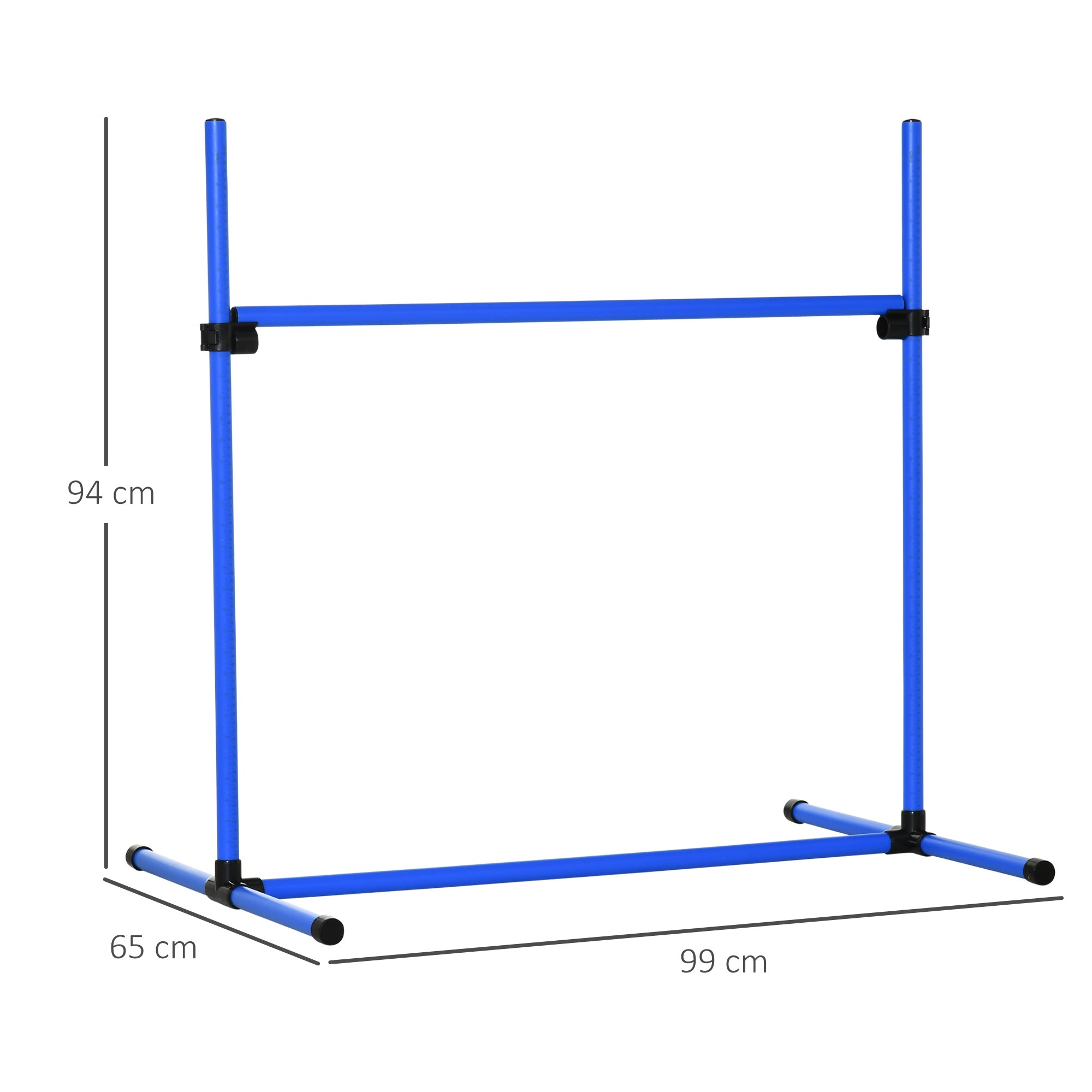 Logidon Agility Set Hond 4-delig In Hoogte Verstelbaar Blauw 99x65x94 cm
