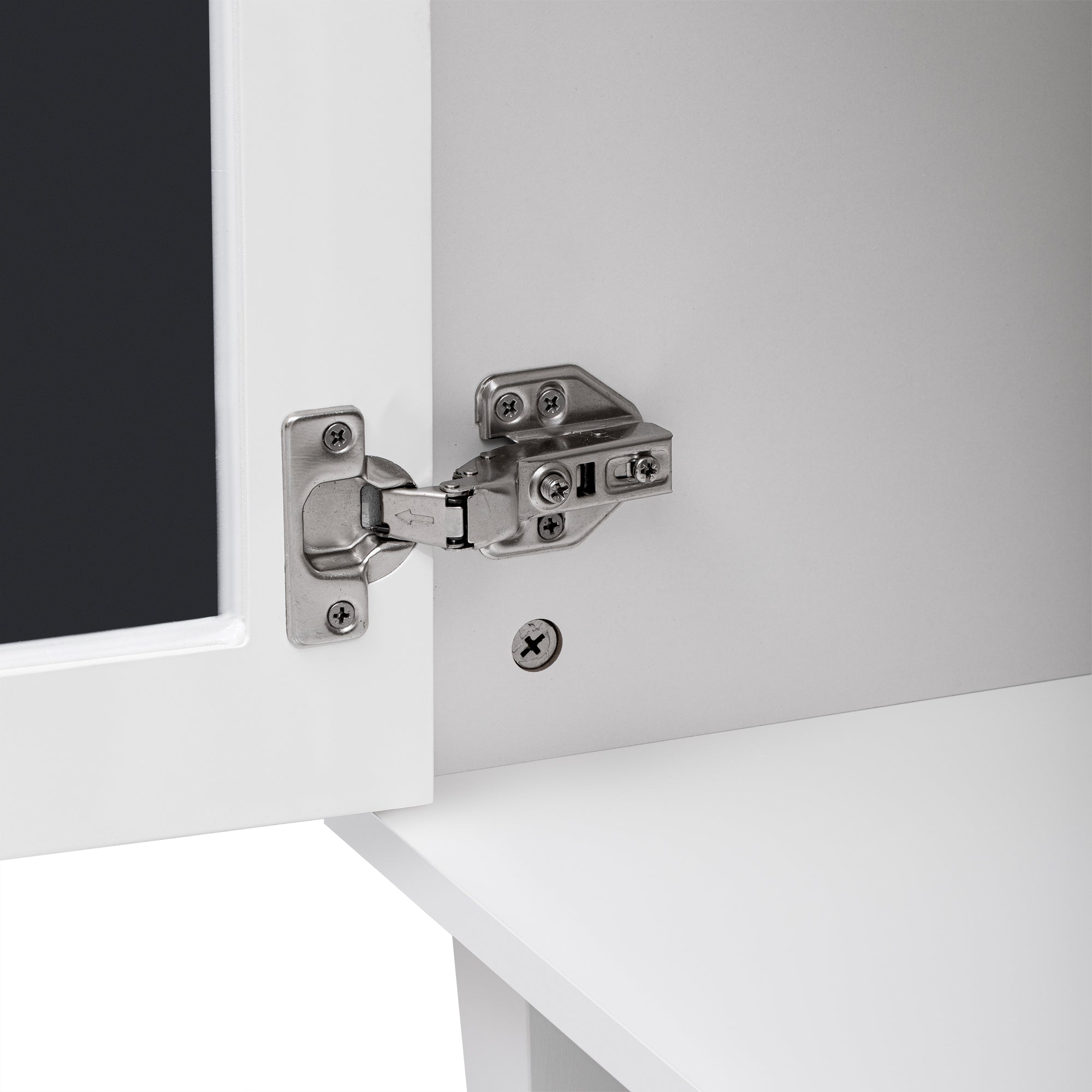 Logidon Dressoir Wit Vier Spiegeldeuren Met Lades 140 cm