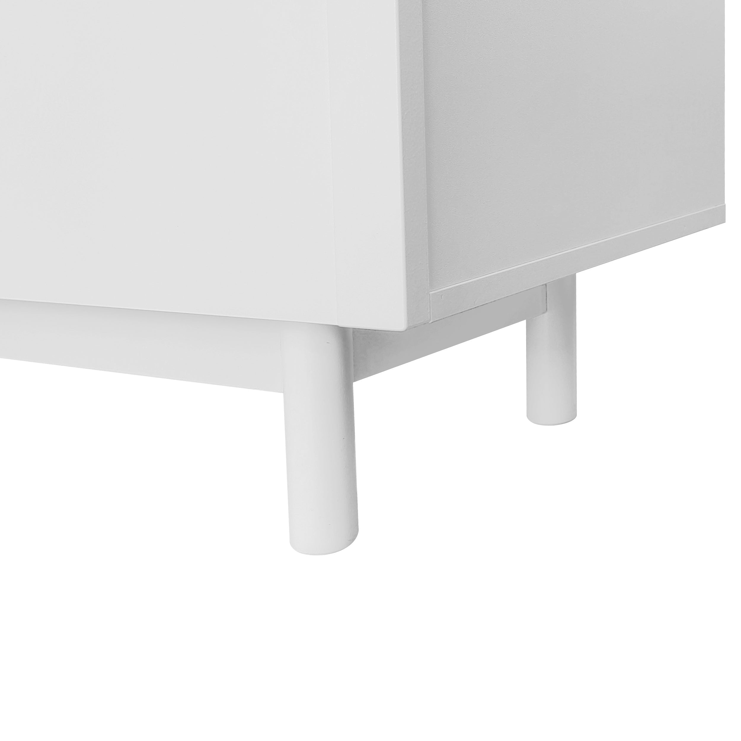 Logidon Lightweight lowboard TV furniture in luxury style white 175 cm