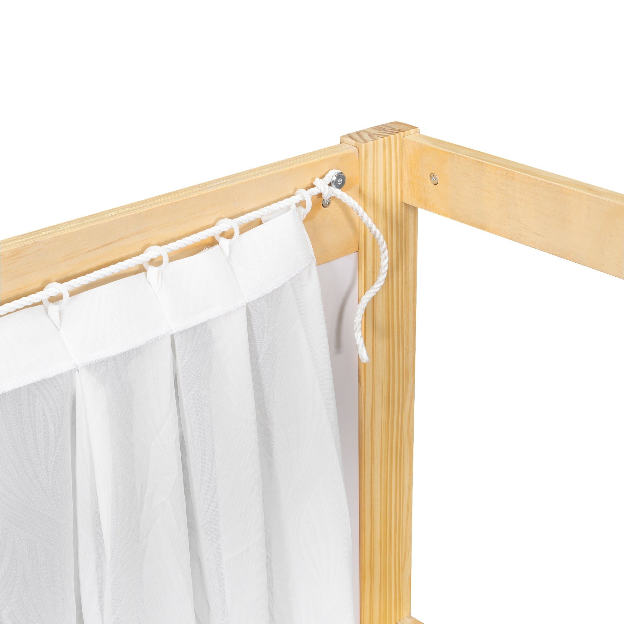 Logidon stapelbed 90x200 wit naturel met glijbaan en lades