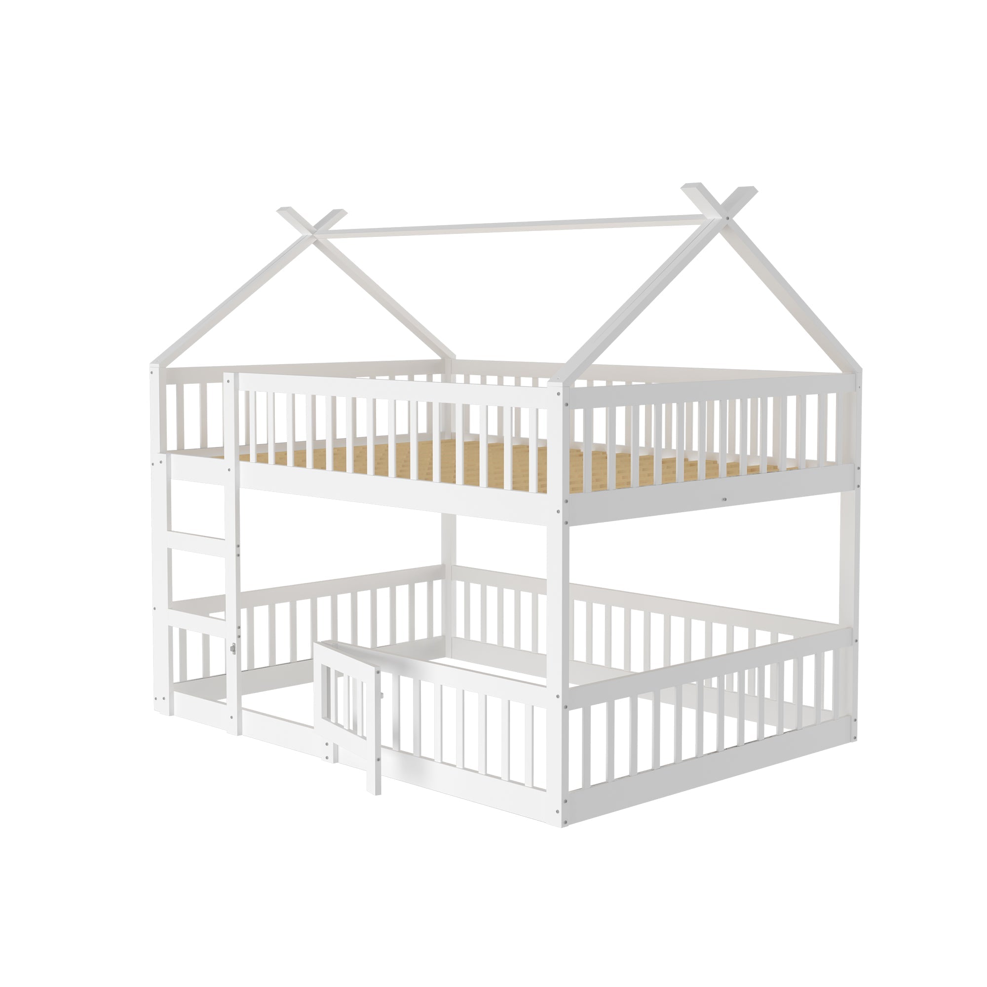 Logidon Kinderstapelbed 140x200 met trap Loft Design Wit