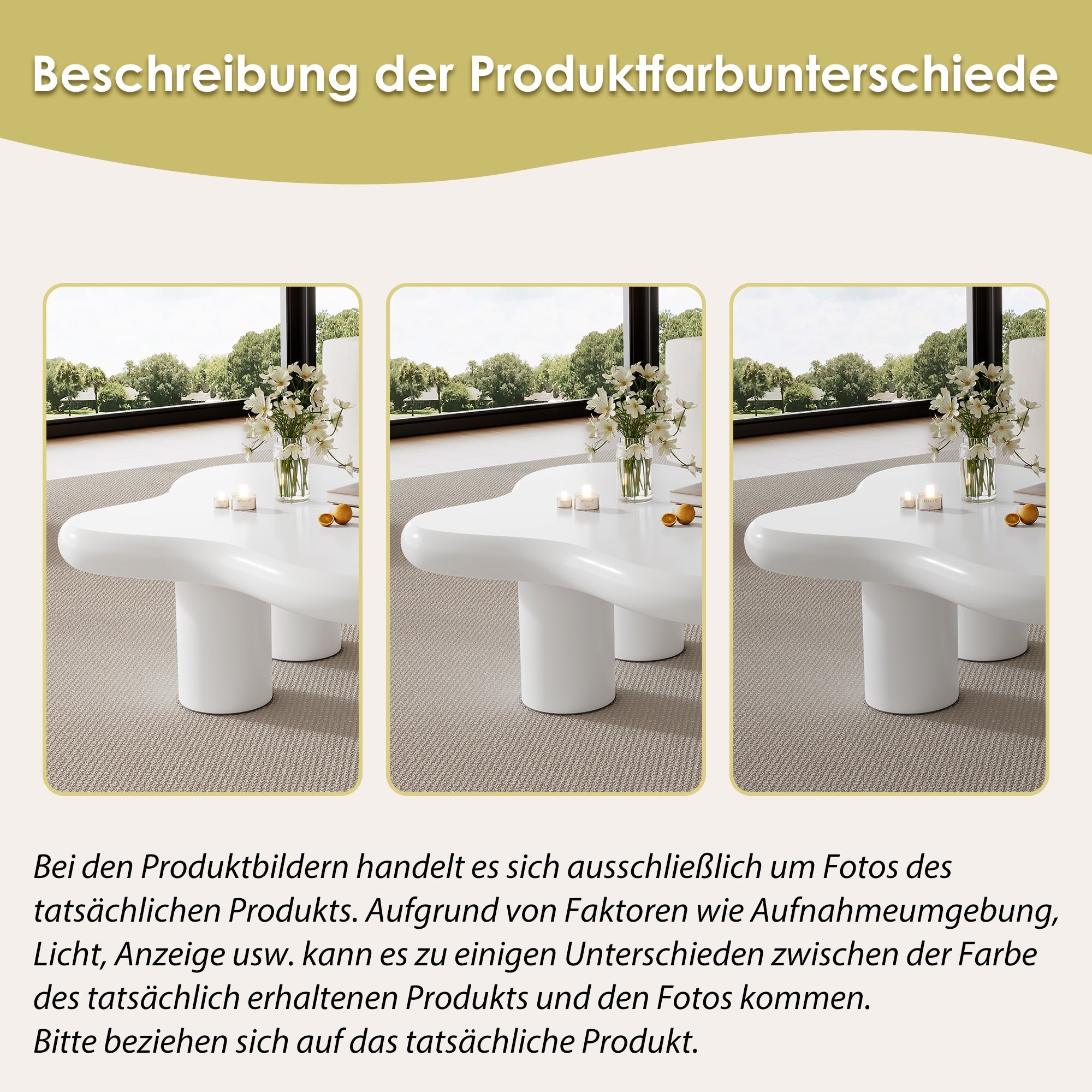 Logidon wolkvormige salontafel wit 97x67x32 cm MDF gelakt oppervlak