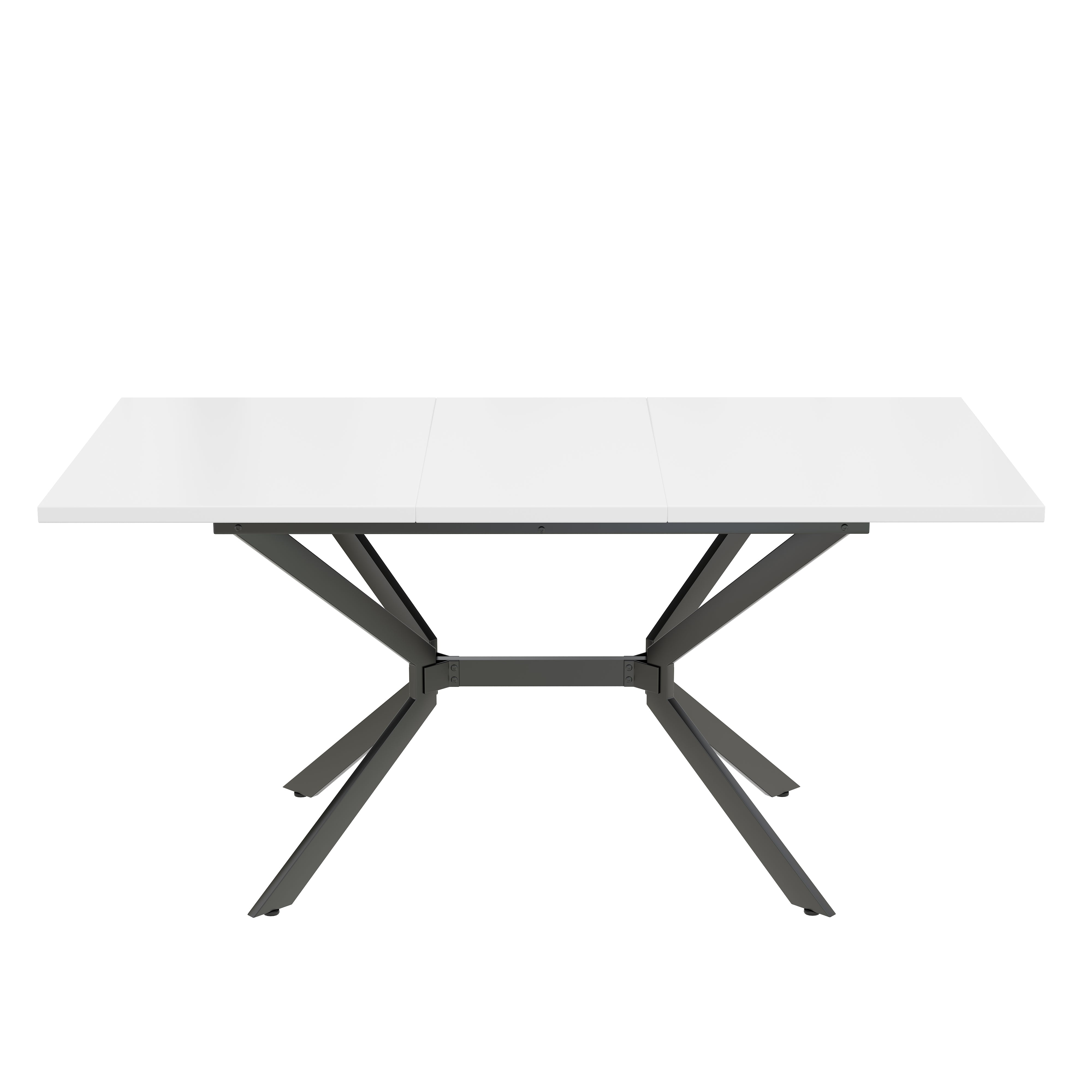 Logidon Witte Uitschuifbare Eettafel 120 160 cm Breed 80 cm