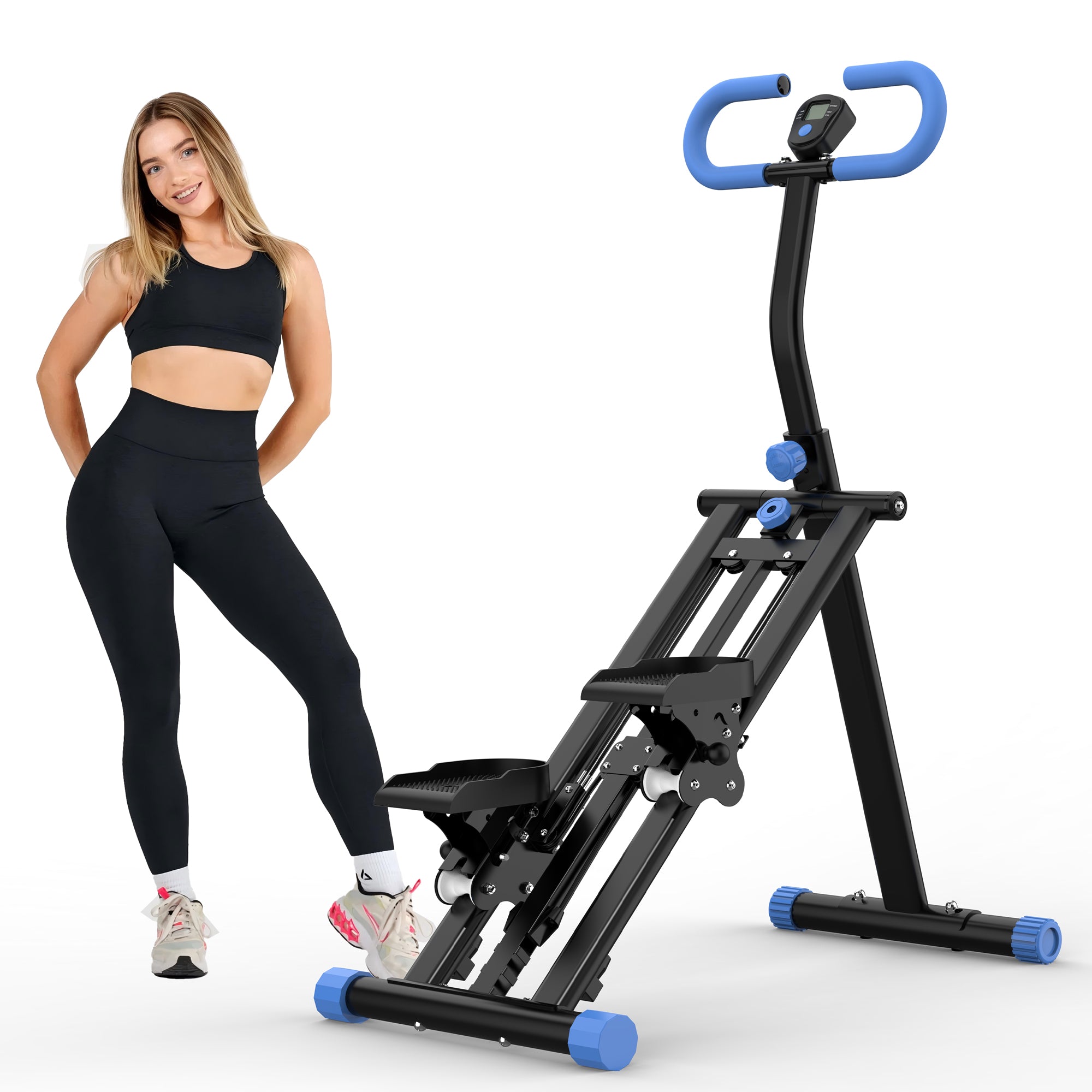 Logidon Stair Stepper Fitnessapparatuur met verstelbare weerstand Zwart