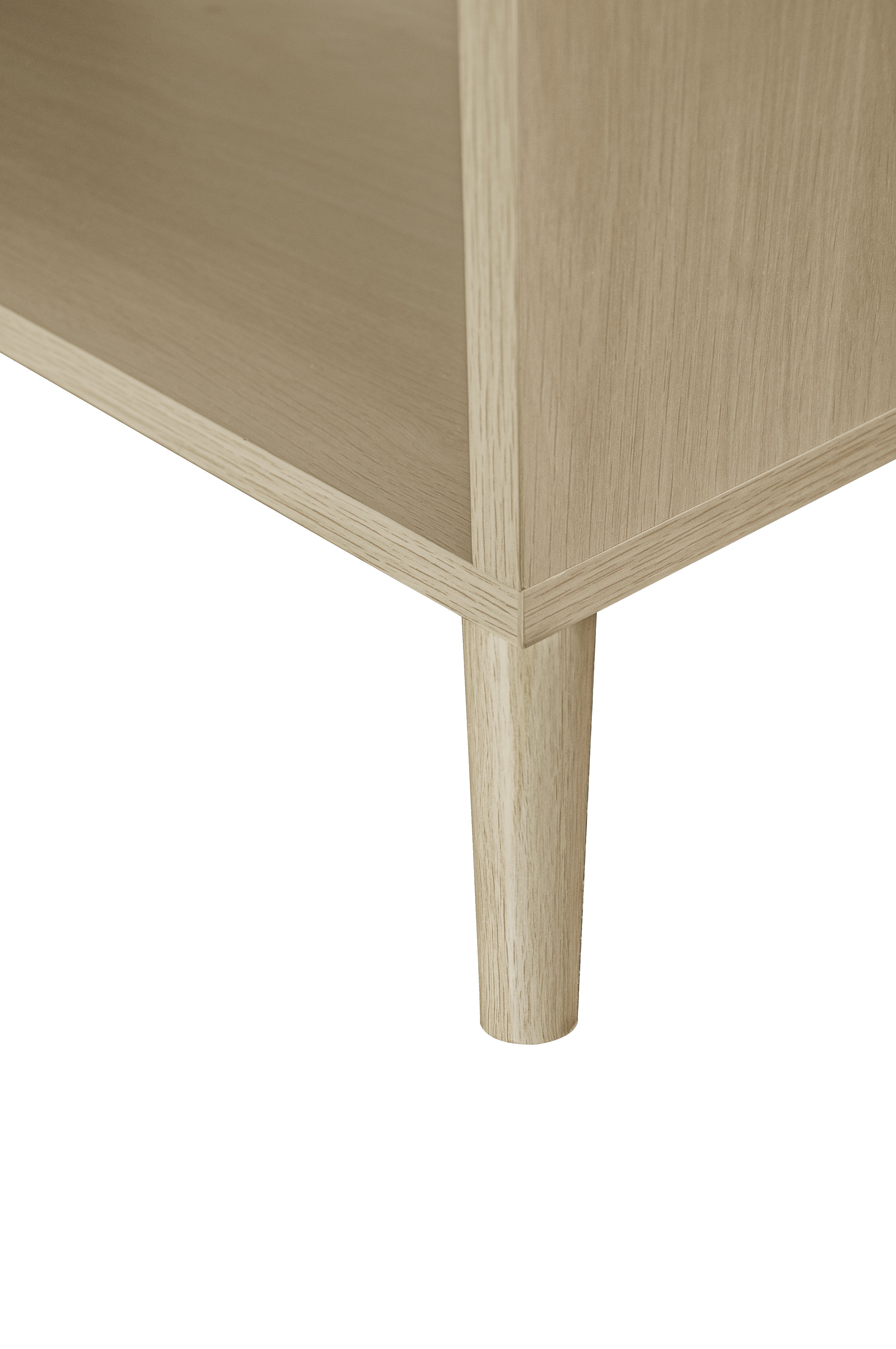 Logidon schoenenkast naturel houtlook met dubbele deuren Rotan design