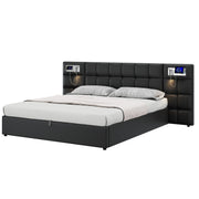 Logidon gestoffeerd bed 180 x 200 cm met USB poort en draadloos opladen
