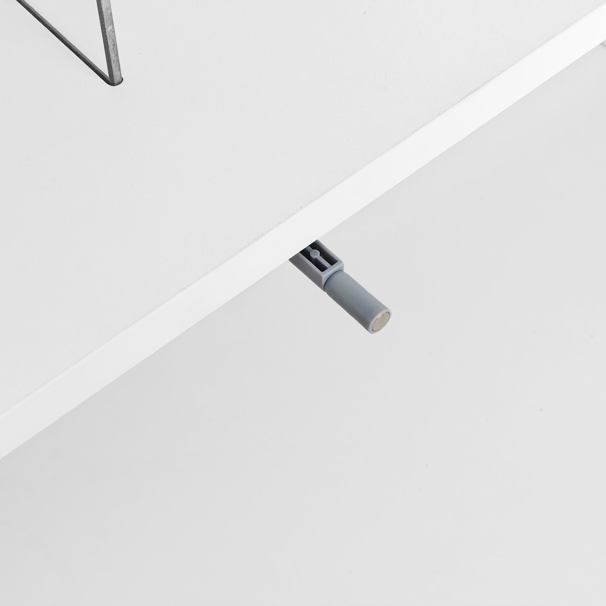 Logidon Witte Hoogglans Salontafel 95x50 cm Met Glazen Bladen
