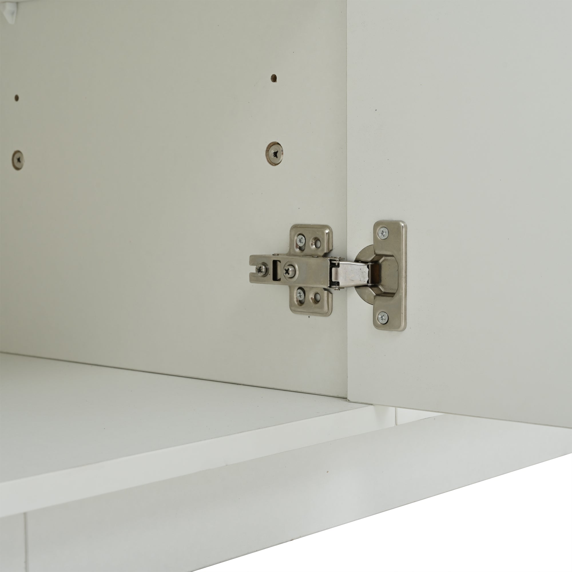 Logidon 140 x 40 x 60 cm hoogglans dressoir wit met LED